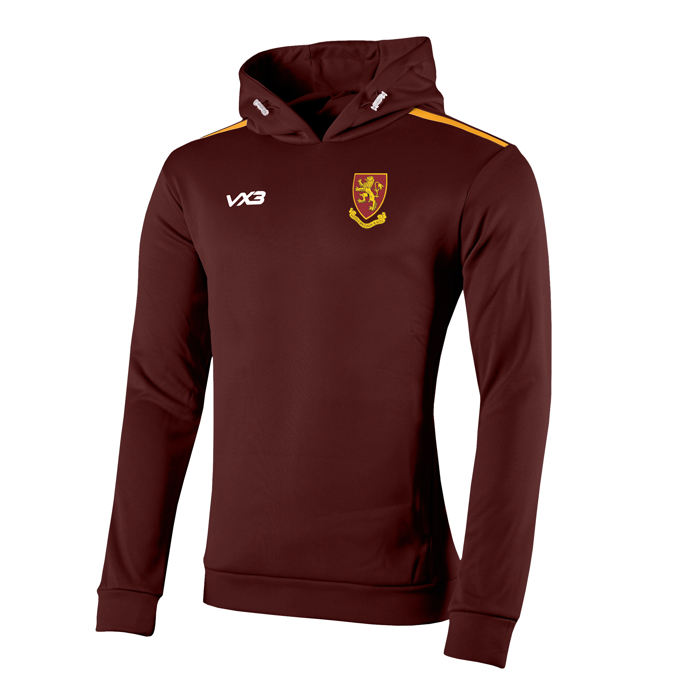 Middlesbrough RUFC Fortis Youth Hoodie Maroon/Amber