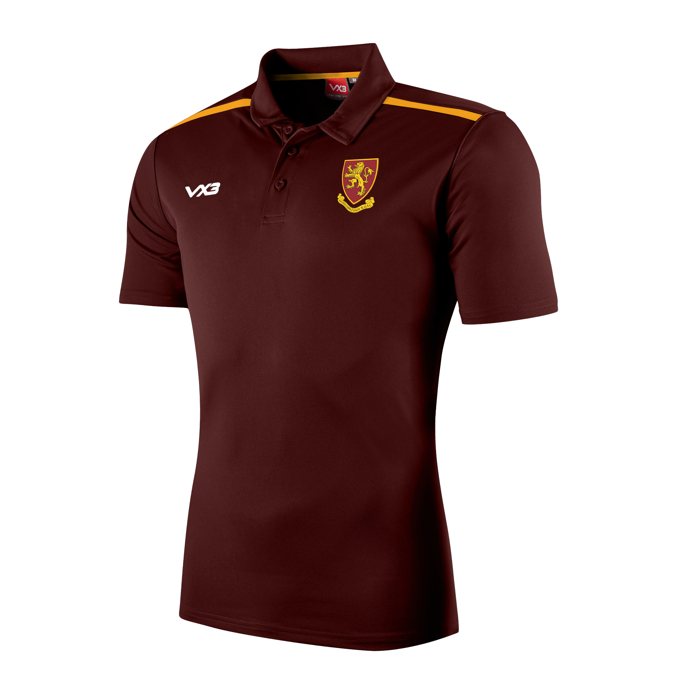 Middlesbrough RUFC Fortis Polo Maroon/Amber