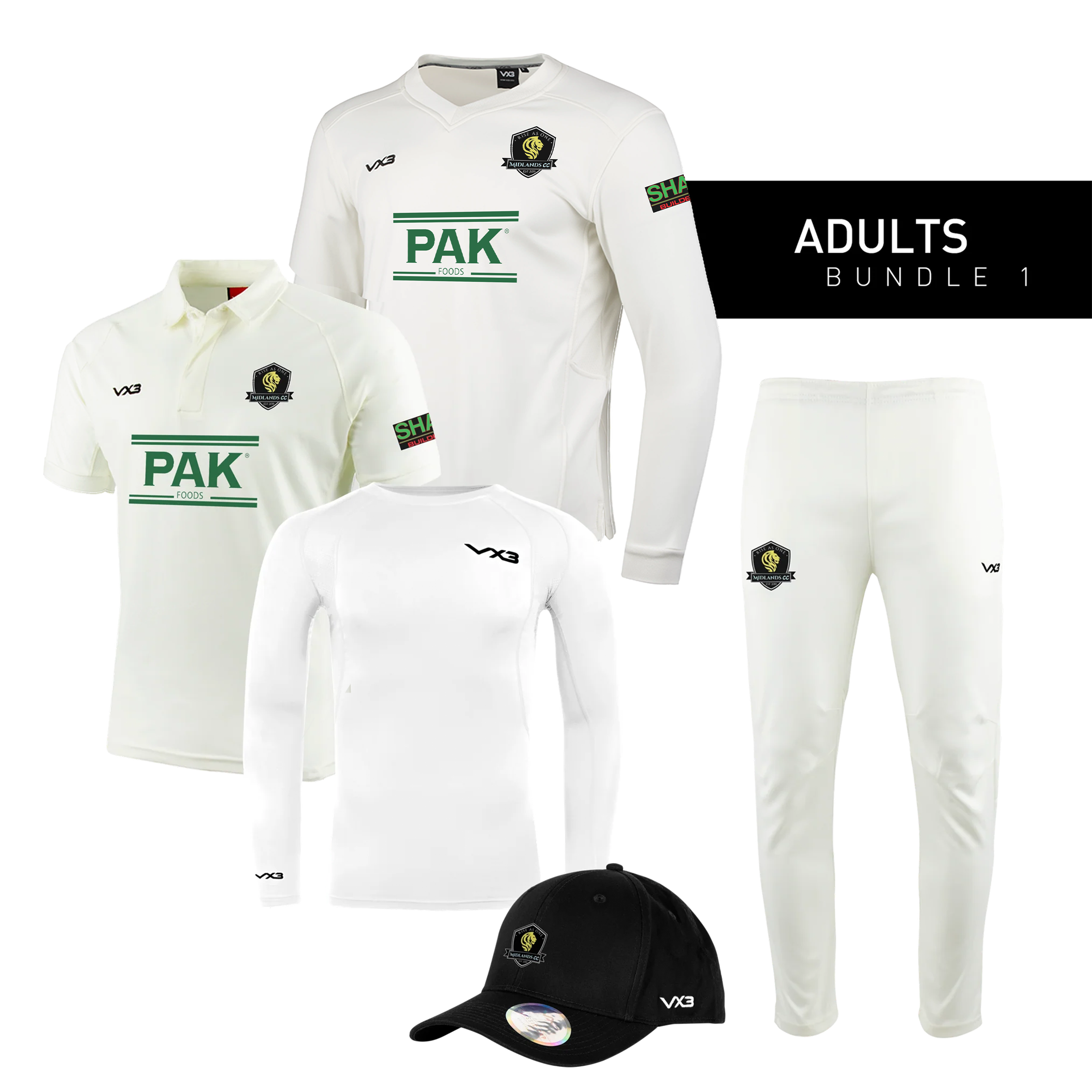 Midlands Cricket Club Adults Bundle 1