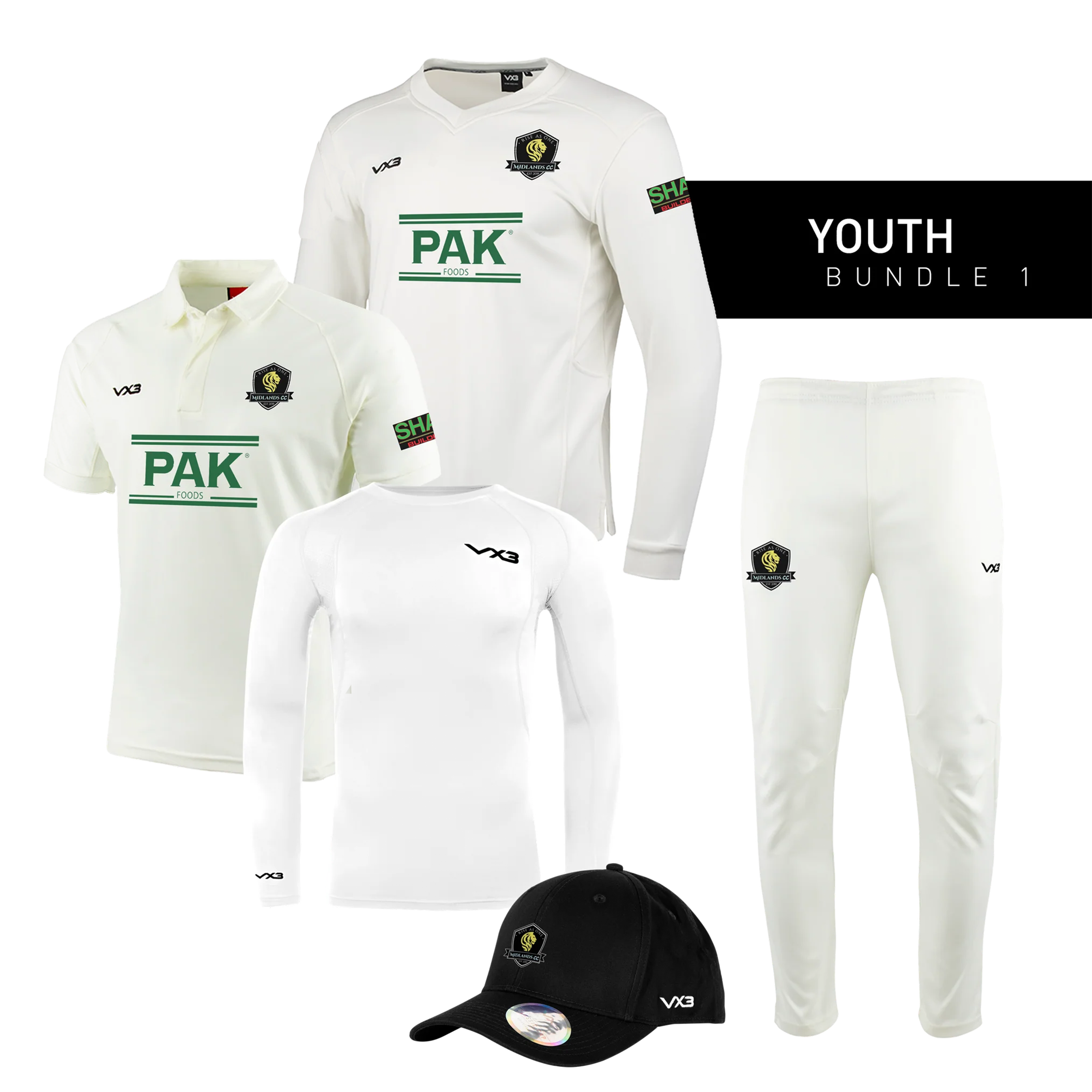 Midlands Cricket Club Youth Bundle 1
