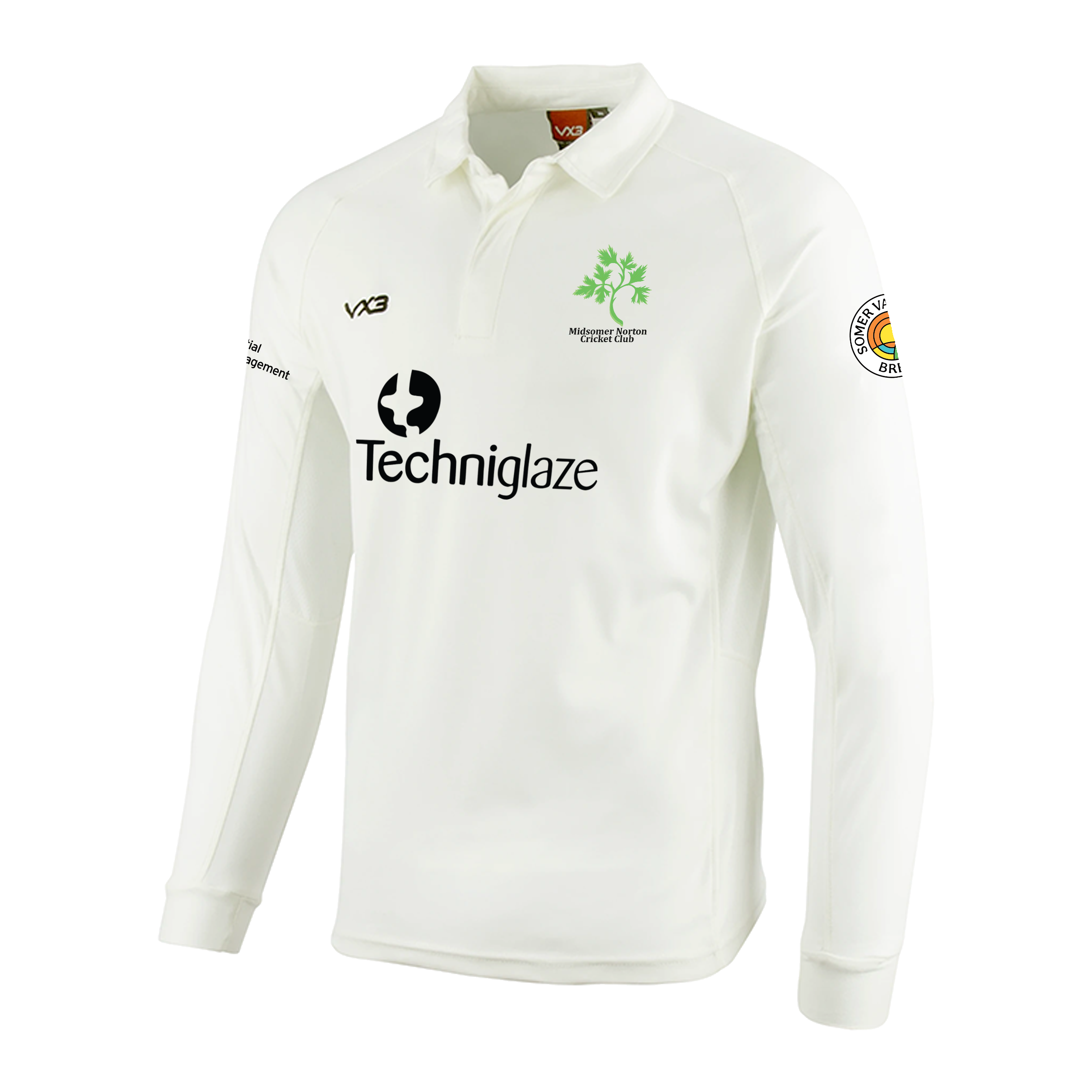 Midsomer Norton Cricket Club Long Sleeve Shirt - 1st Team Playing Kit