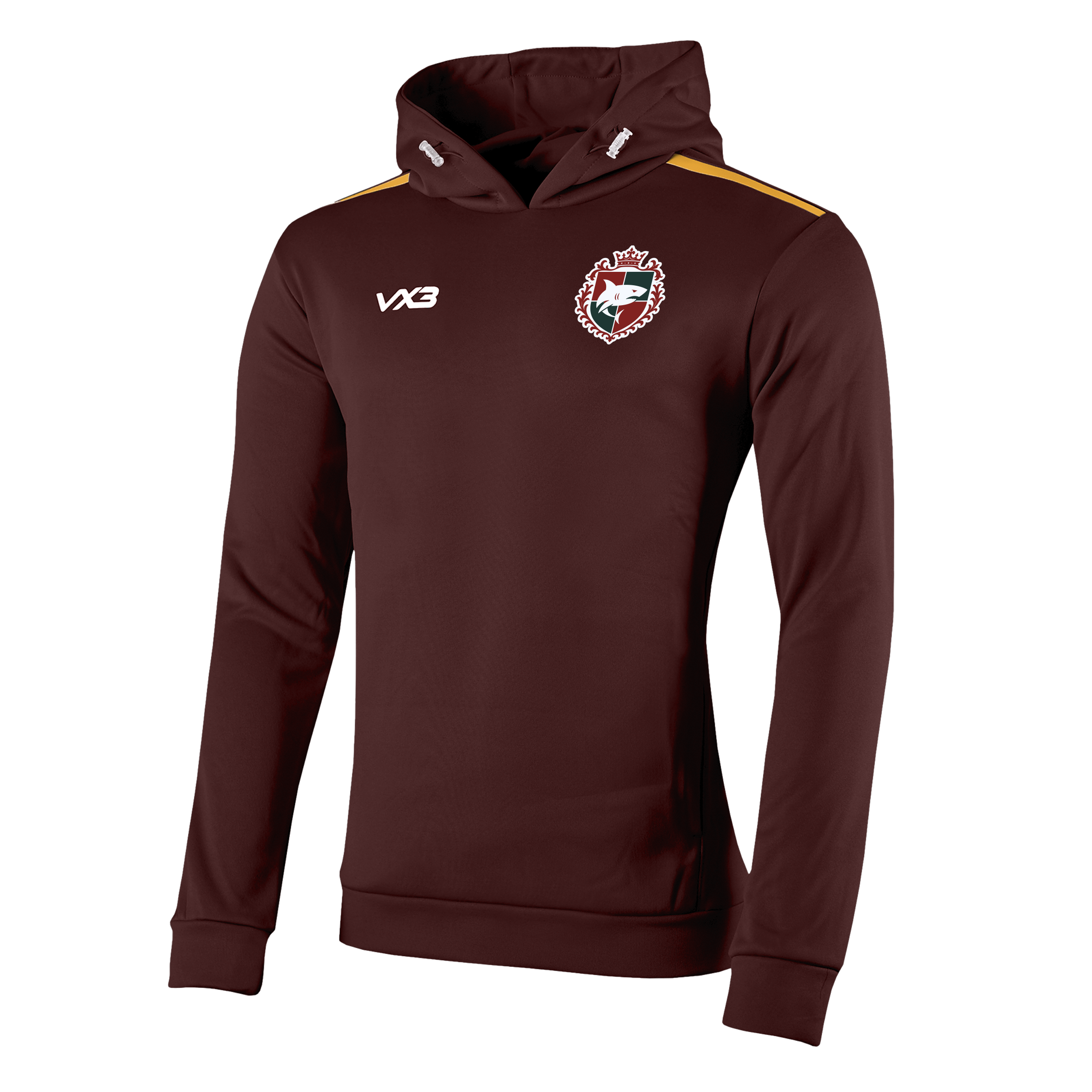 Shapwick House Millfield School Fortis Hoodie Maroon/Amber
