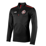 Shapwick House Millfield School Fortis Youth Quarter Zip Sweat Black/Red