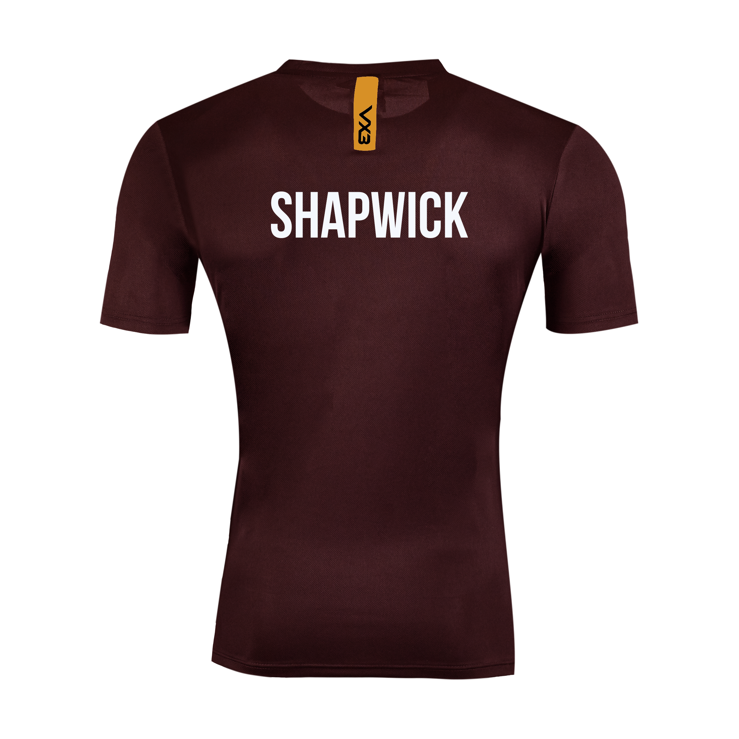 Shapwick House Millfield School Fortis Tee Maroon/Amber