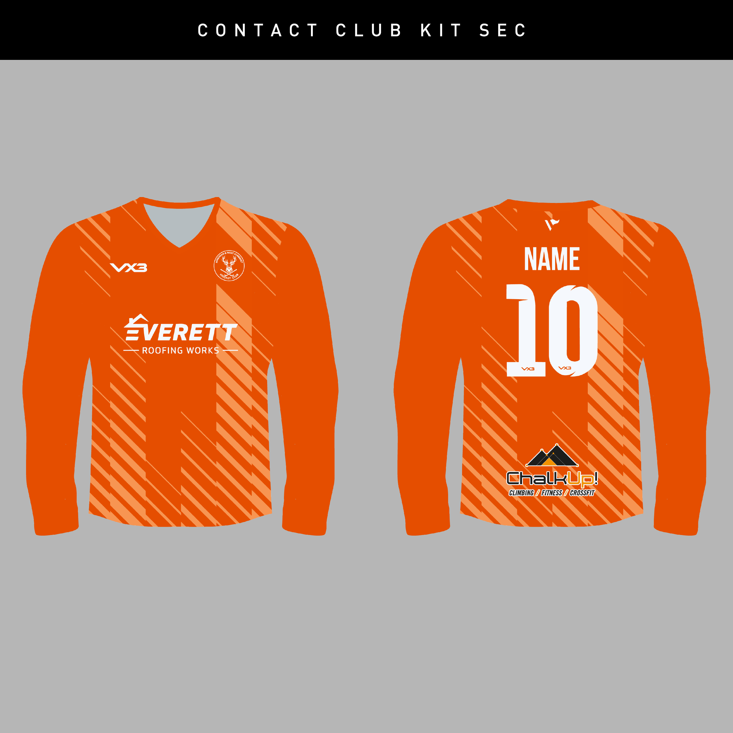 Minehead and West Somerset Hockey Club Orange GK Jersey