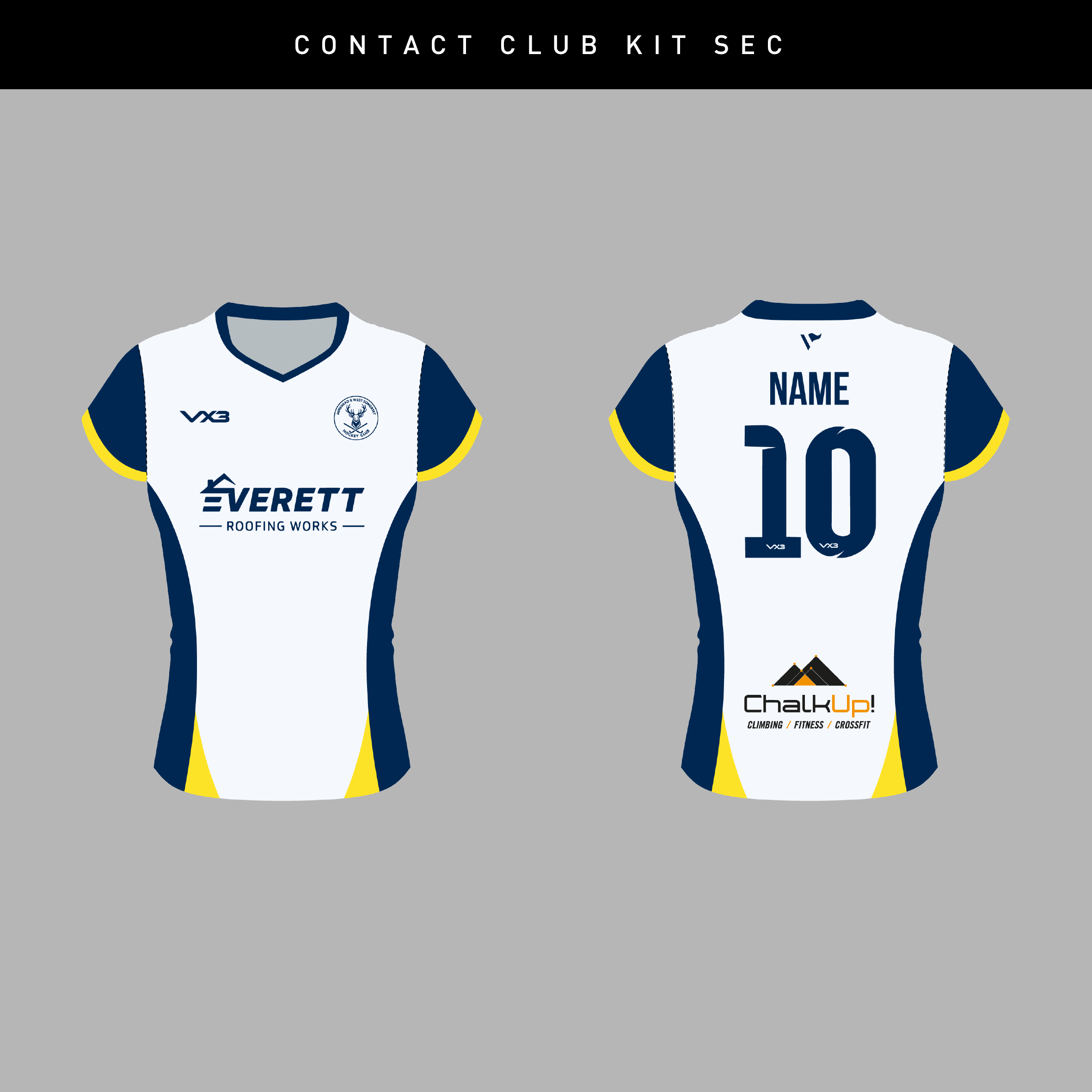 Minehead and West Somerset Hockey Club White Ladies Euro Tee