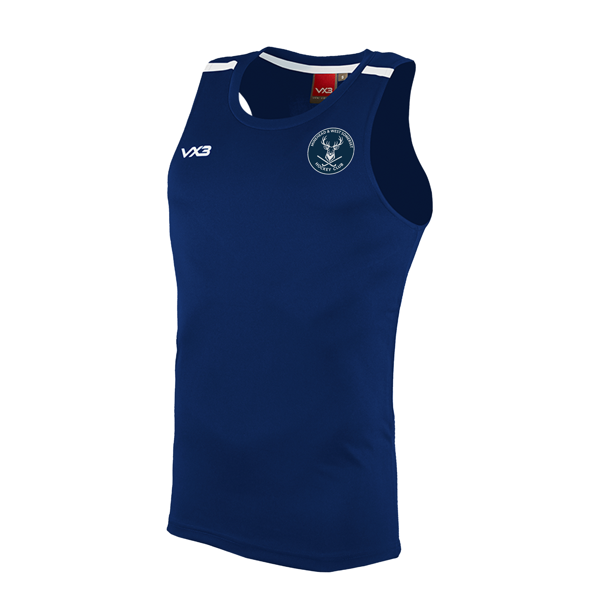 Minehead and West Somerset Hockey Club Navy/White Fortis Vest