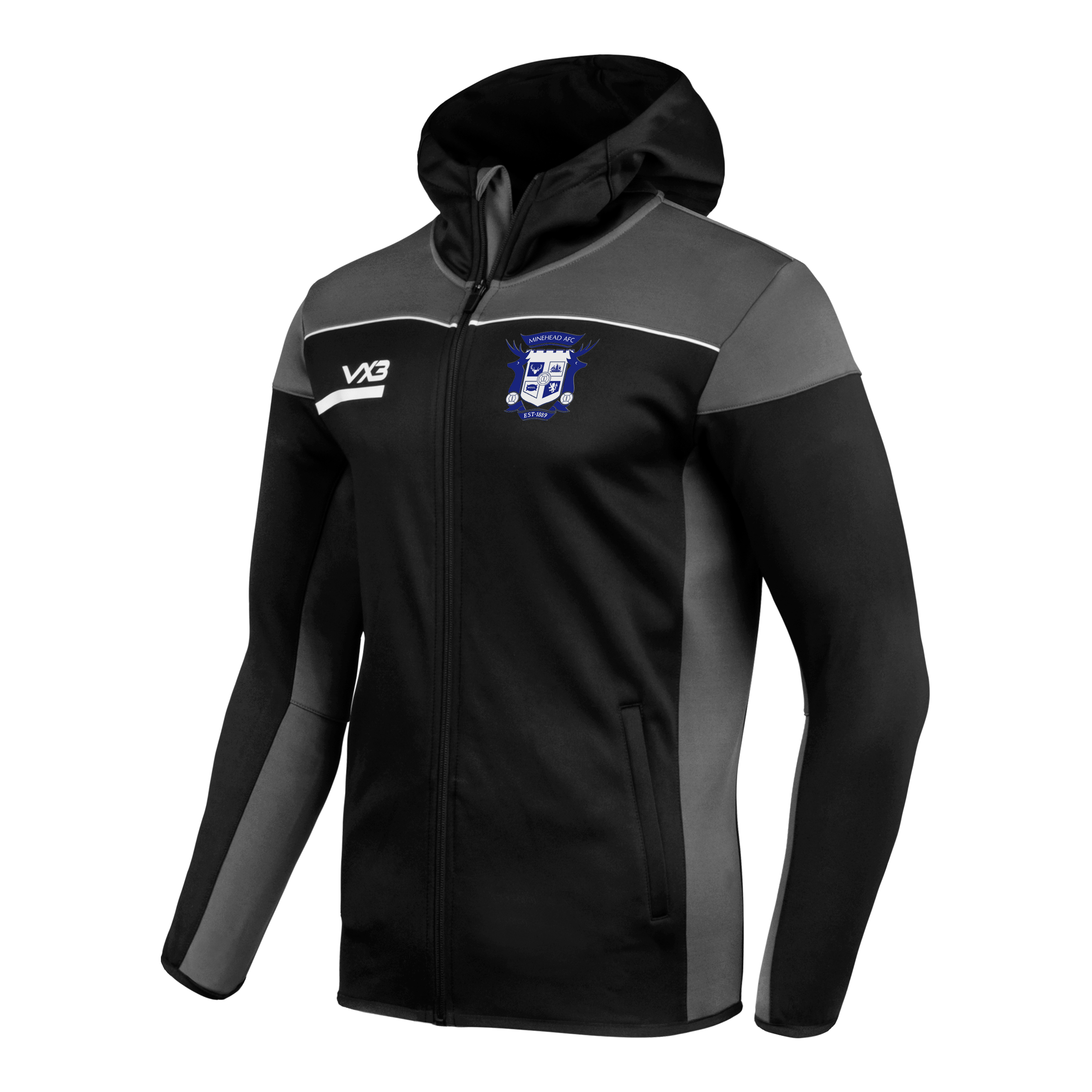Minehead AFC Opus Zoodie - Black Grey