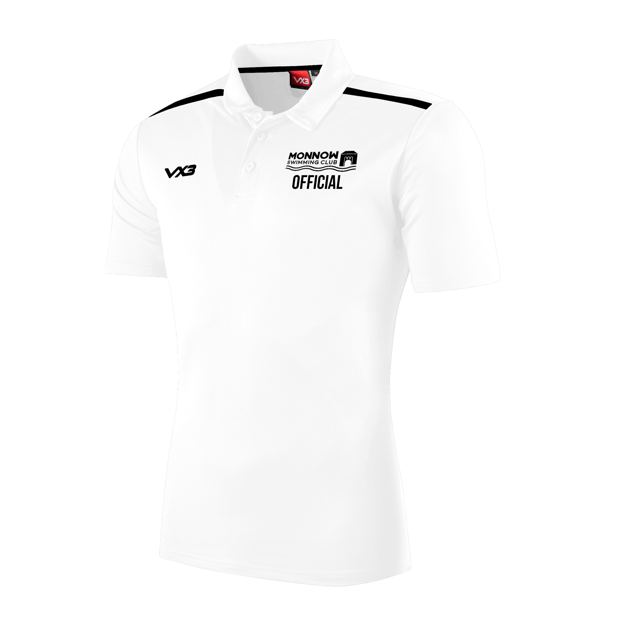 Monnow Swimming Club White Fortis Polo
