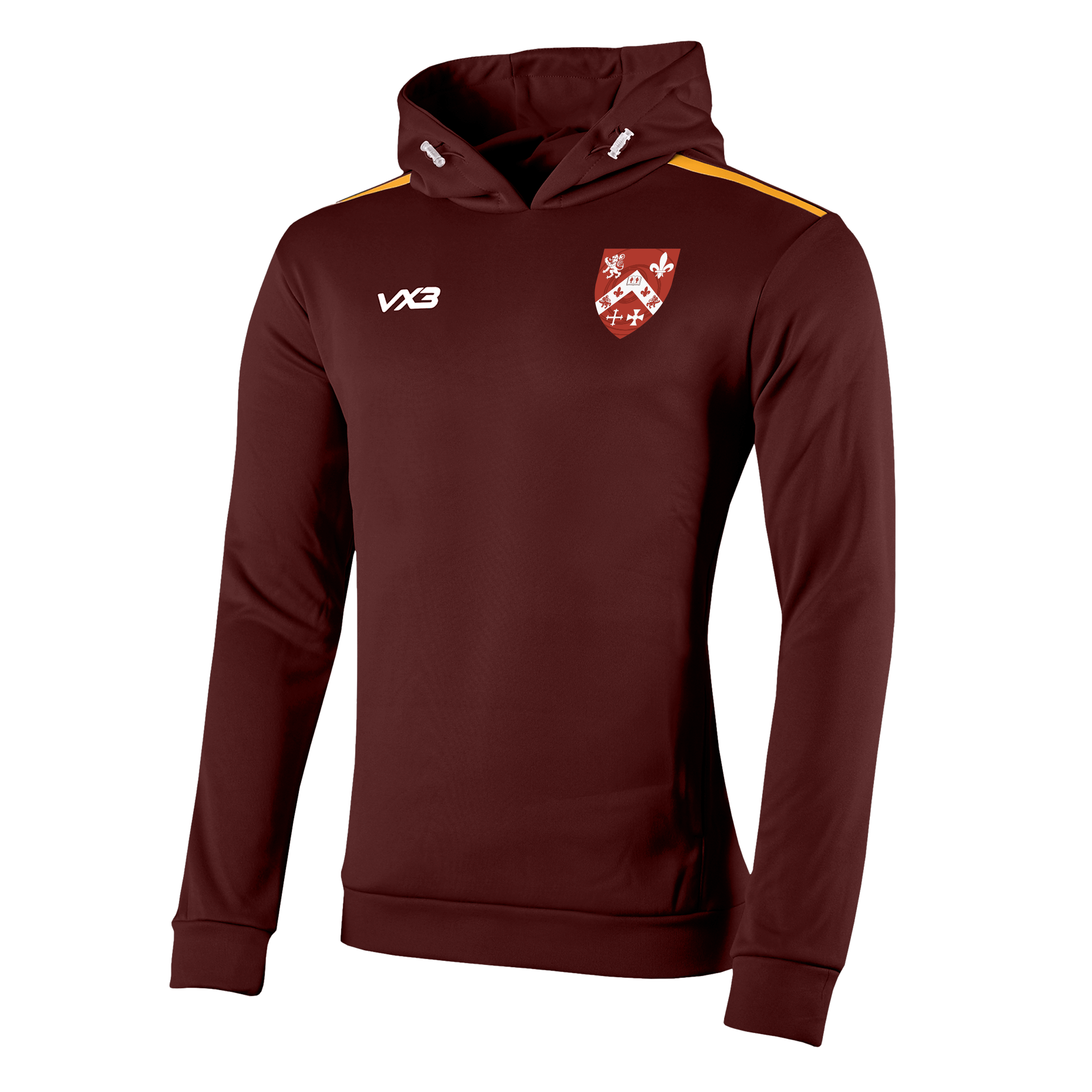 Mound RFC Fortis Hoodie Maroon/Amber