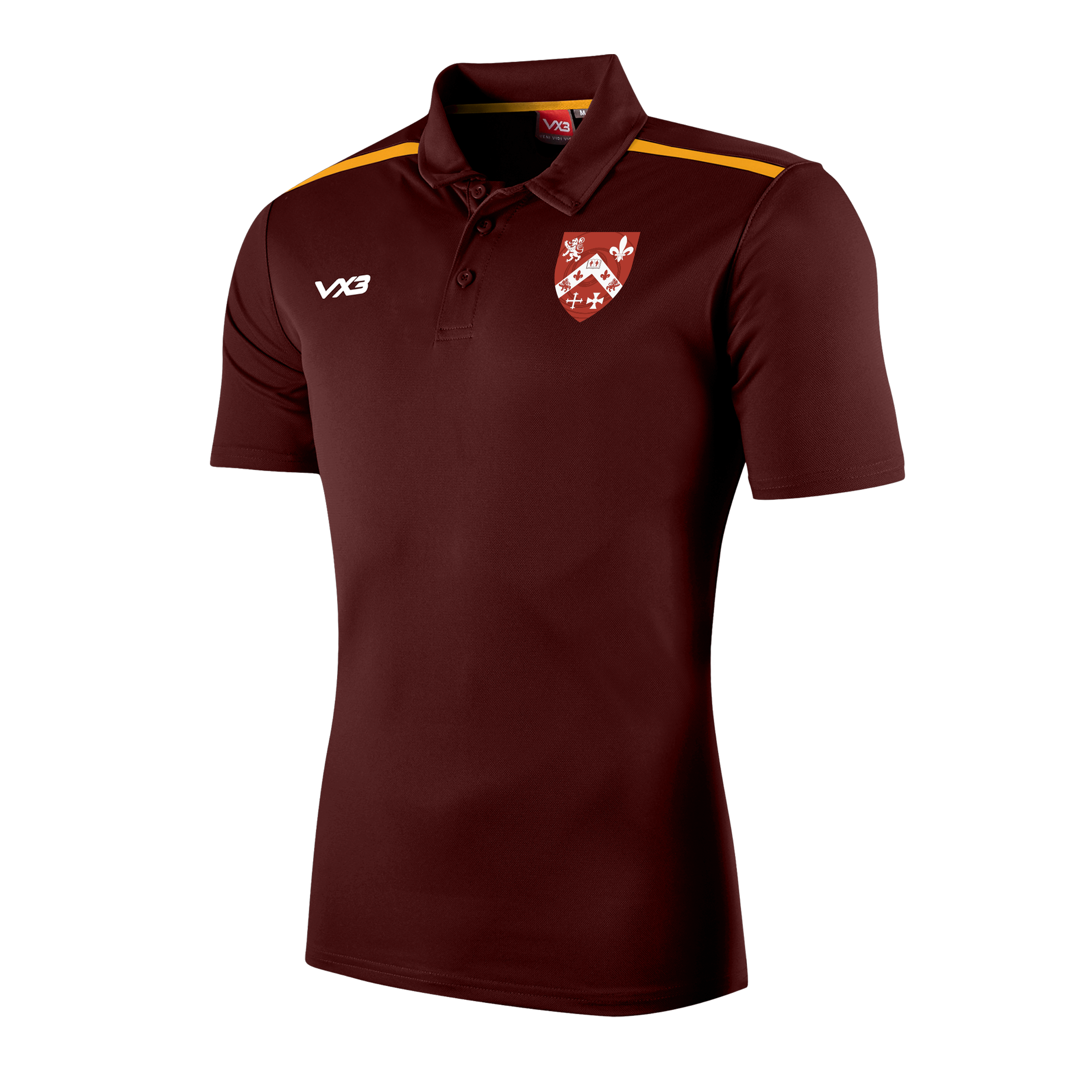 Mound RFC Fortis Polo Maroon/Amber