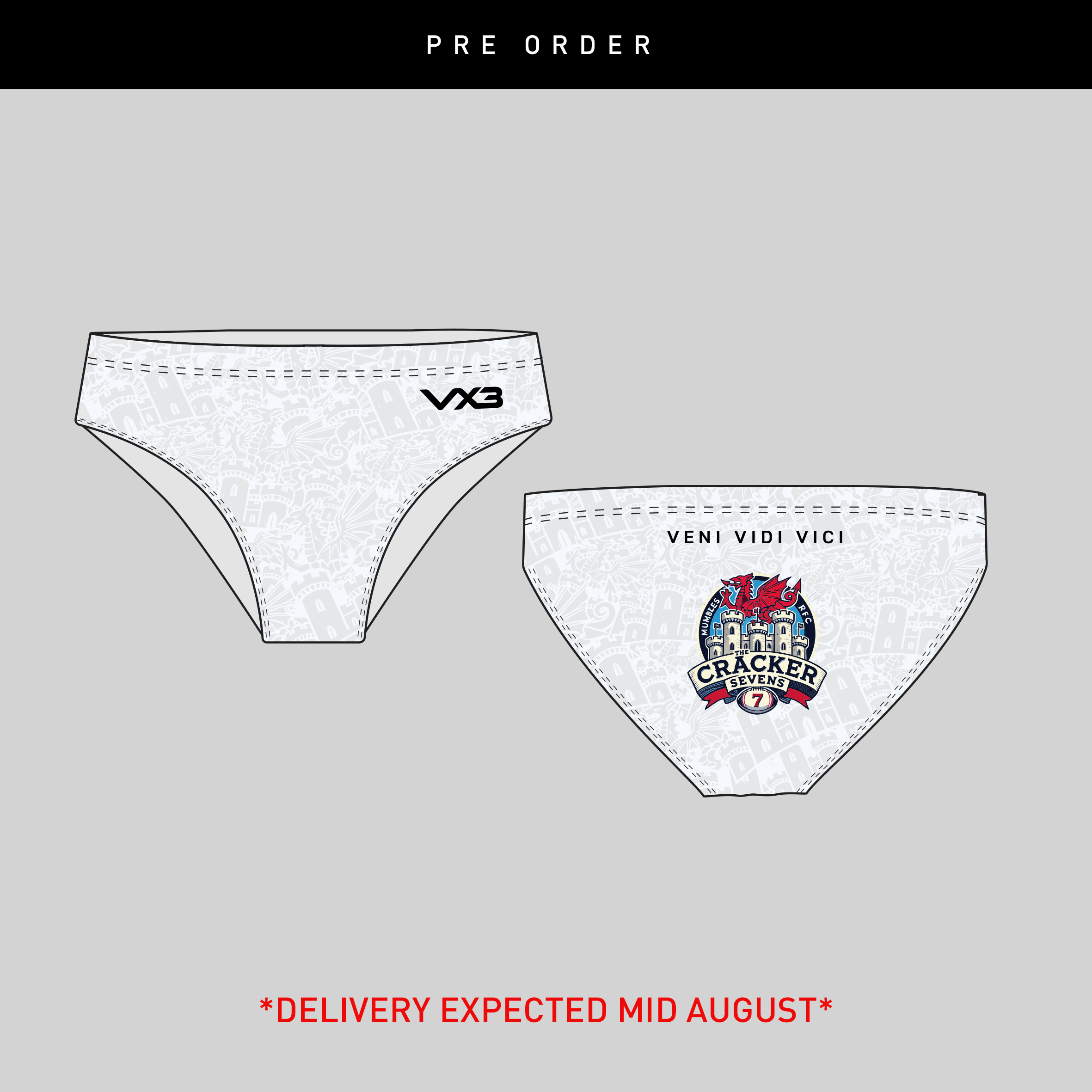Mumbles Crackers Festivals 2026 Swimming Trunks