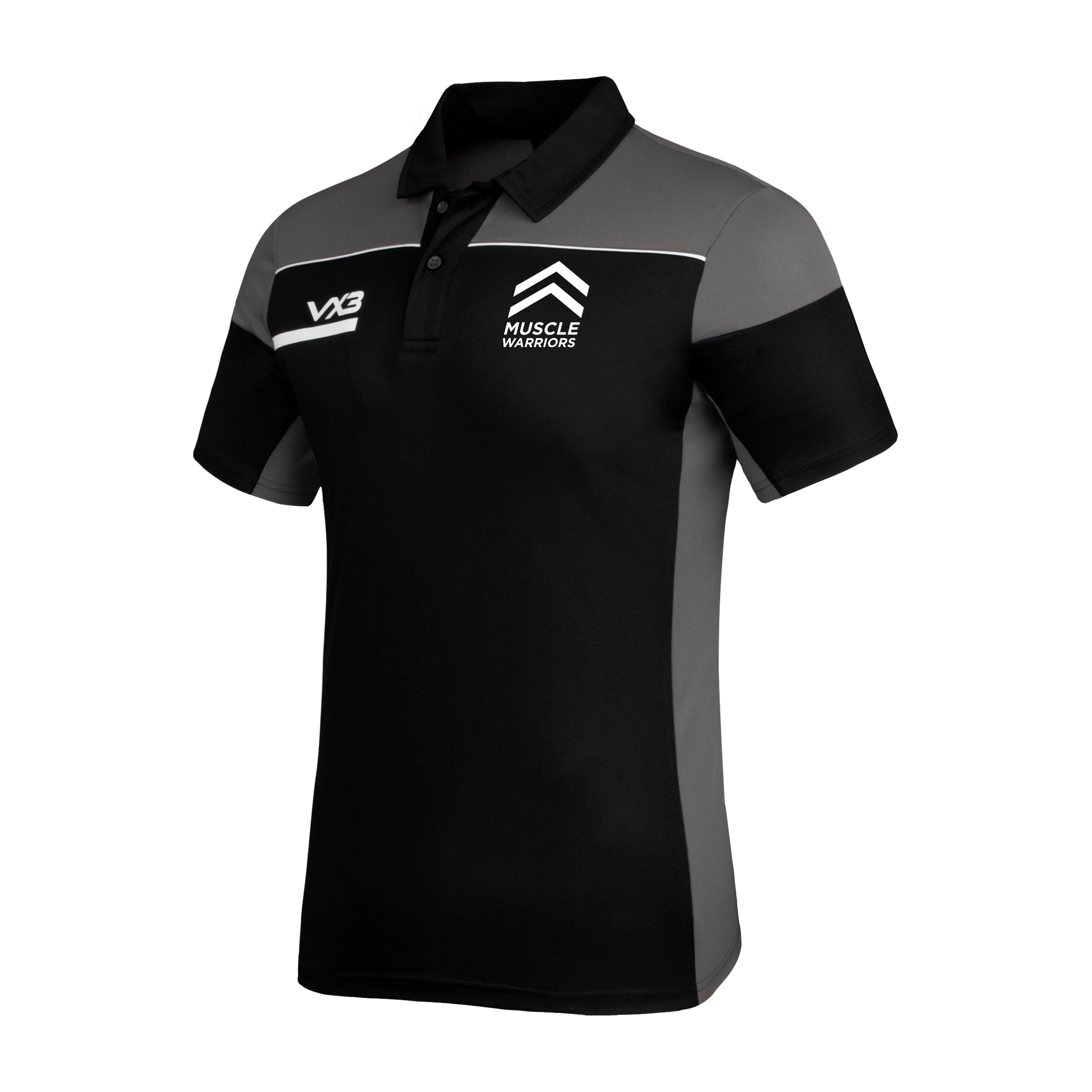 Muscle Warriors Opus Polo - Black Grey