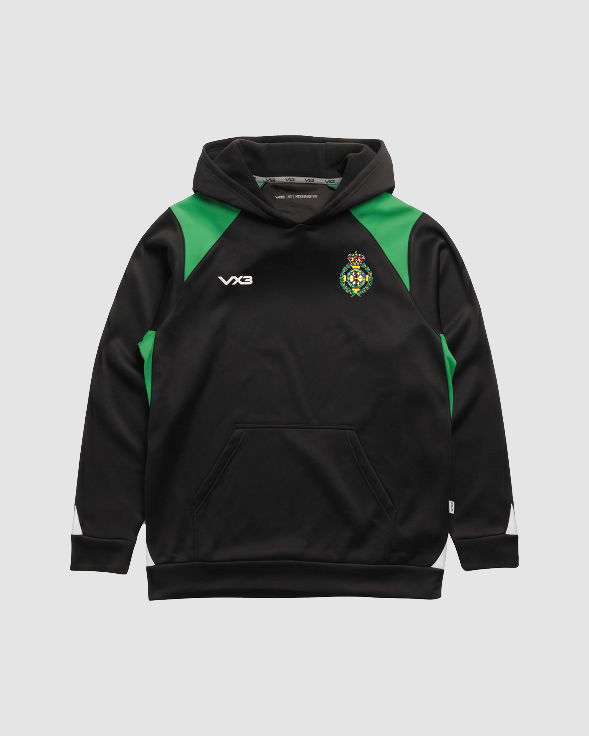 North East Ambulance Service RFC Vertex Hoodie -Black/Emerald/White