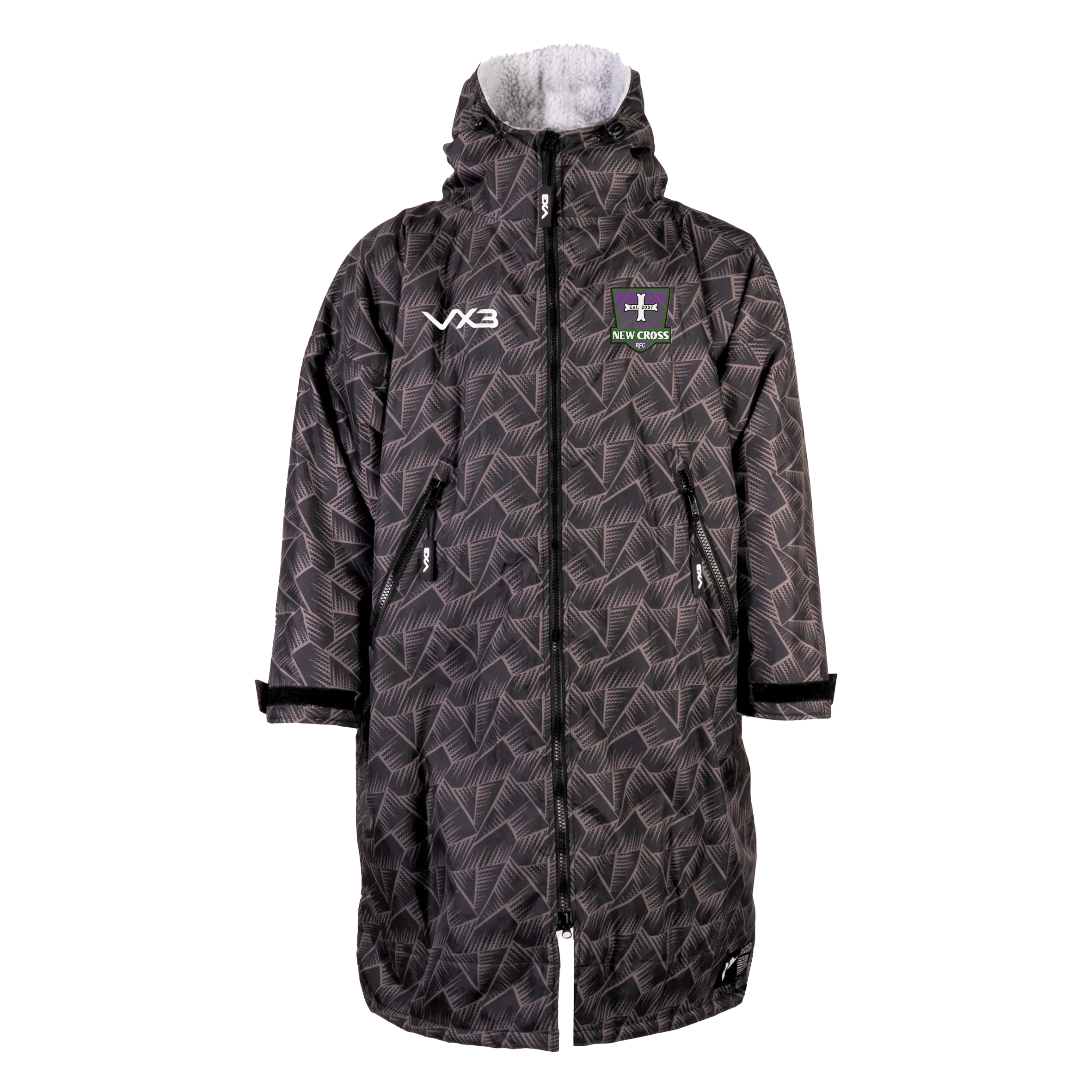 New Cross RFC Storm/Grey Duro Elite Sports Robe Kids