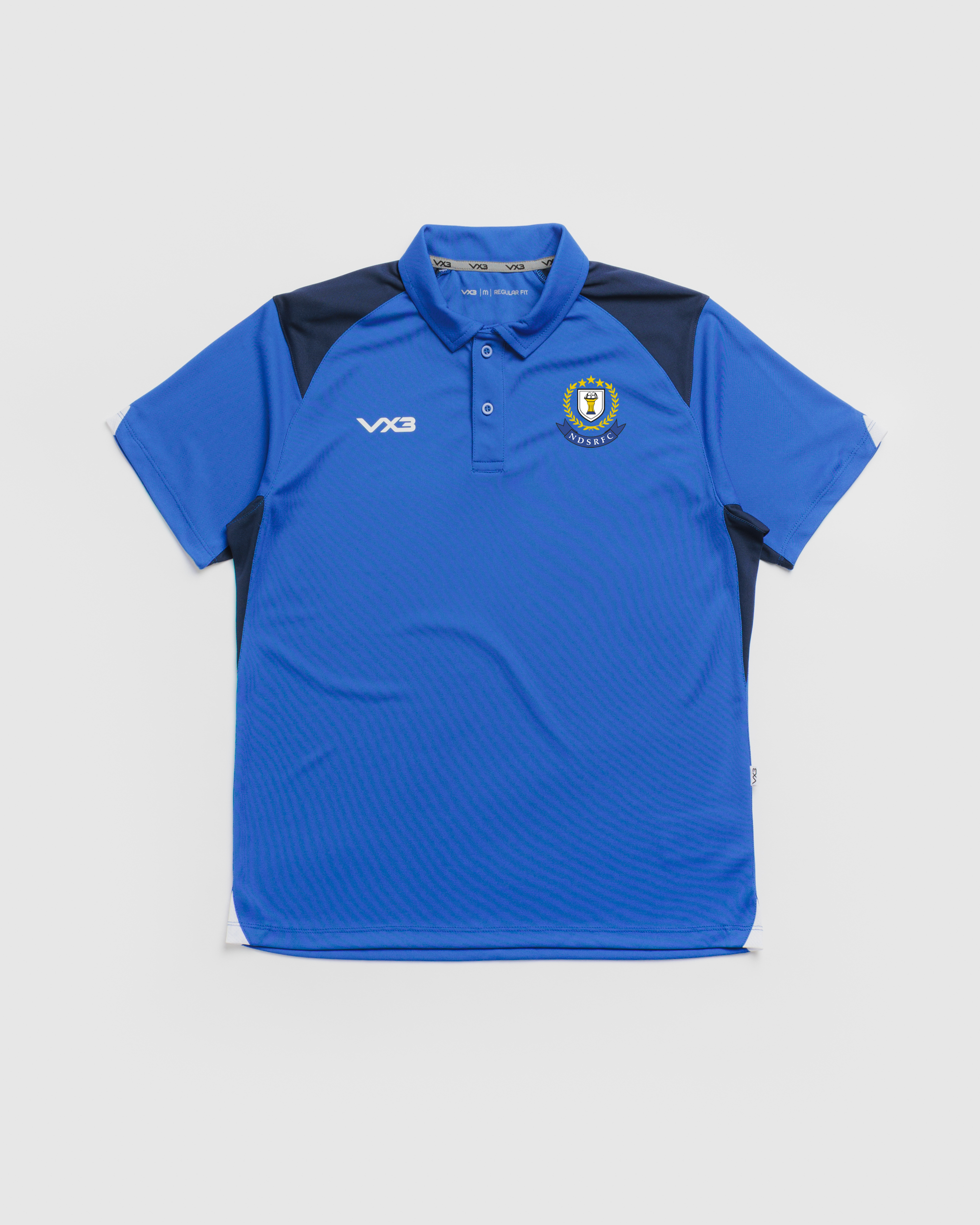 New Dock Stars RFC Vertex Polo -Royal/Navy/White