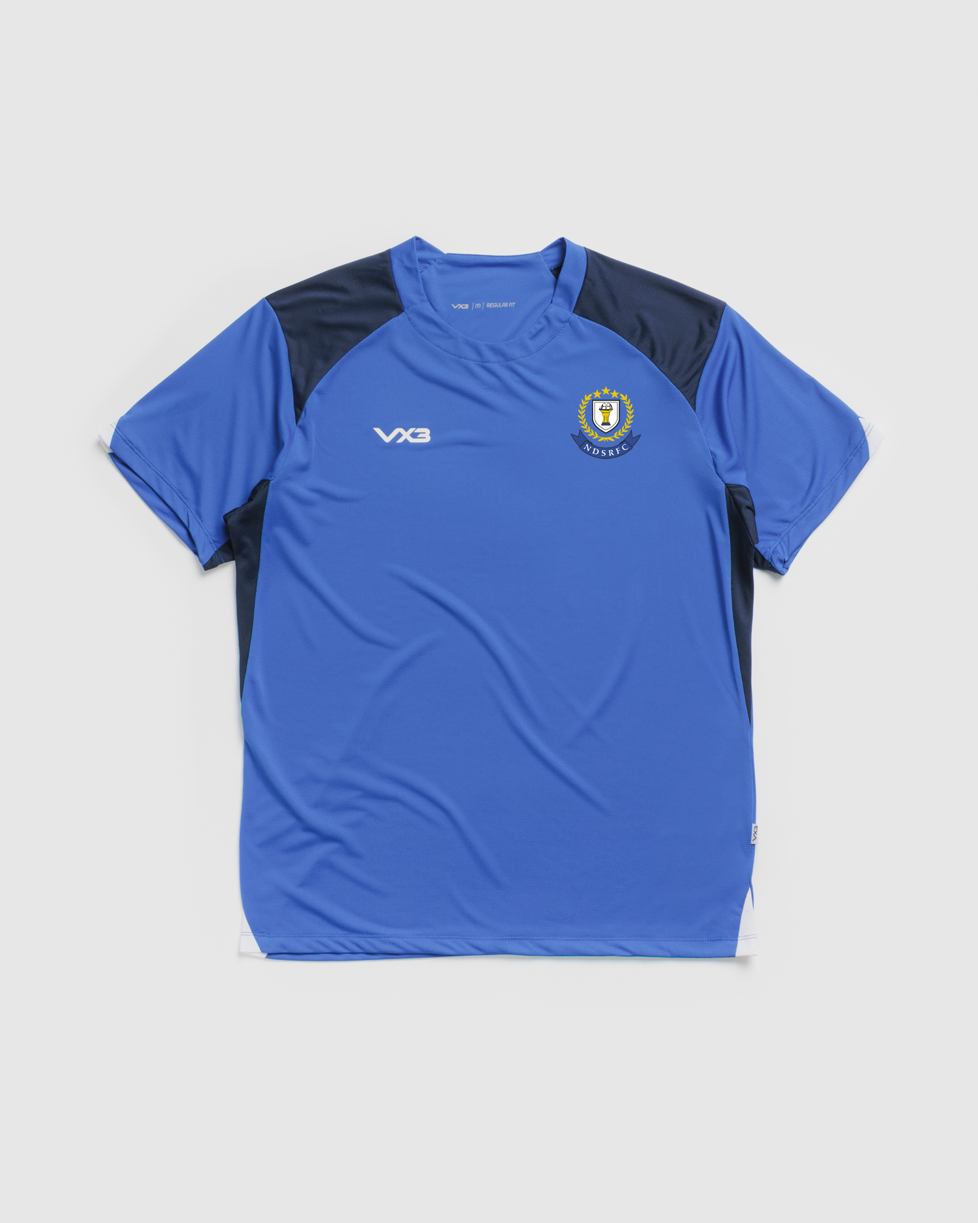 New Dock Stars RFC Vertex Youth Tee -Royal/Navy/White