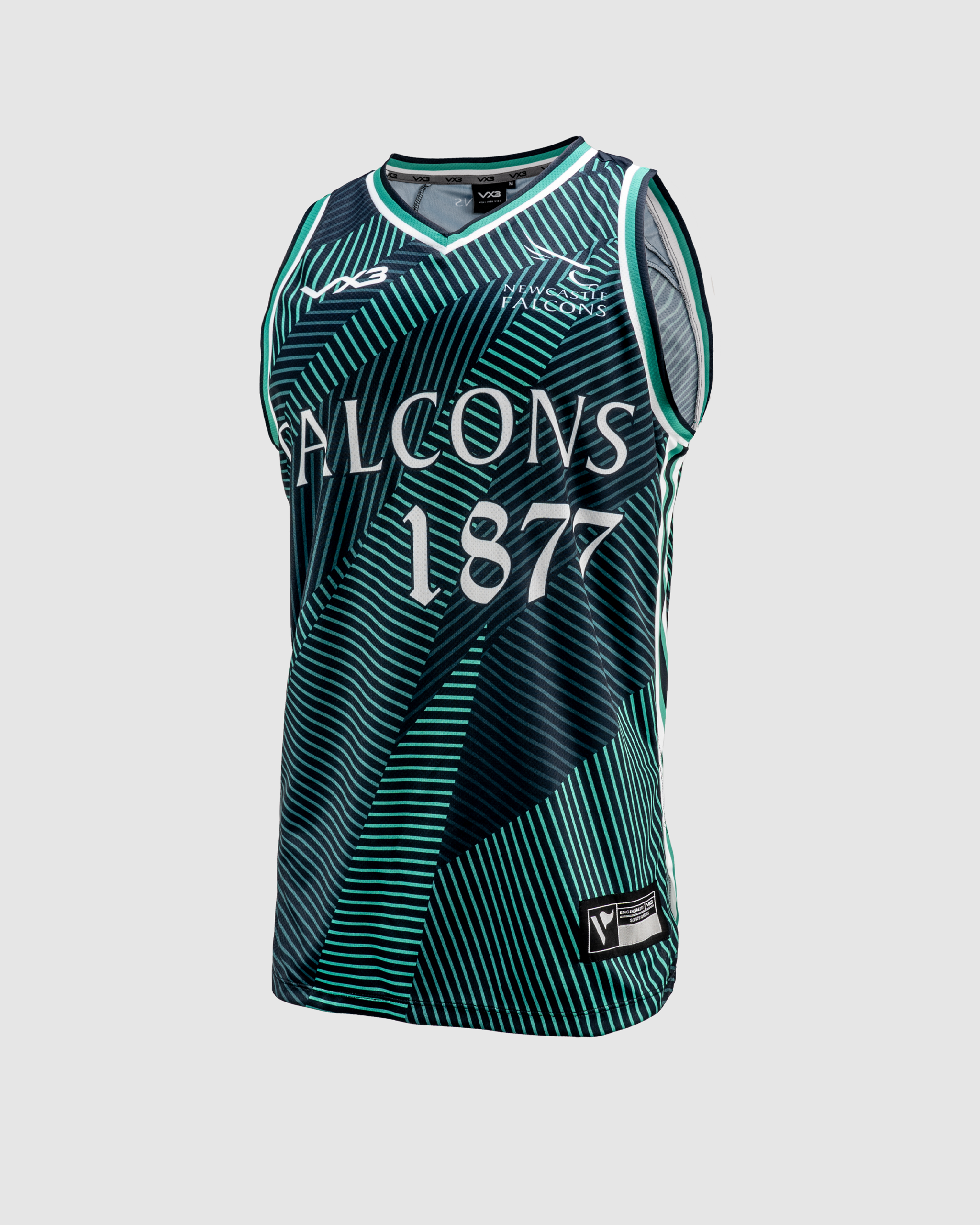Newcastle Falcons 24/25 Elite Basketball Vest-Green/Black