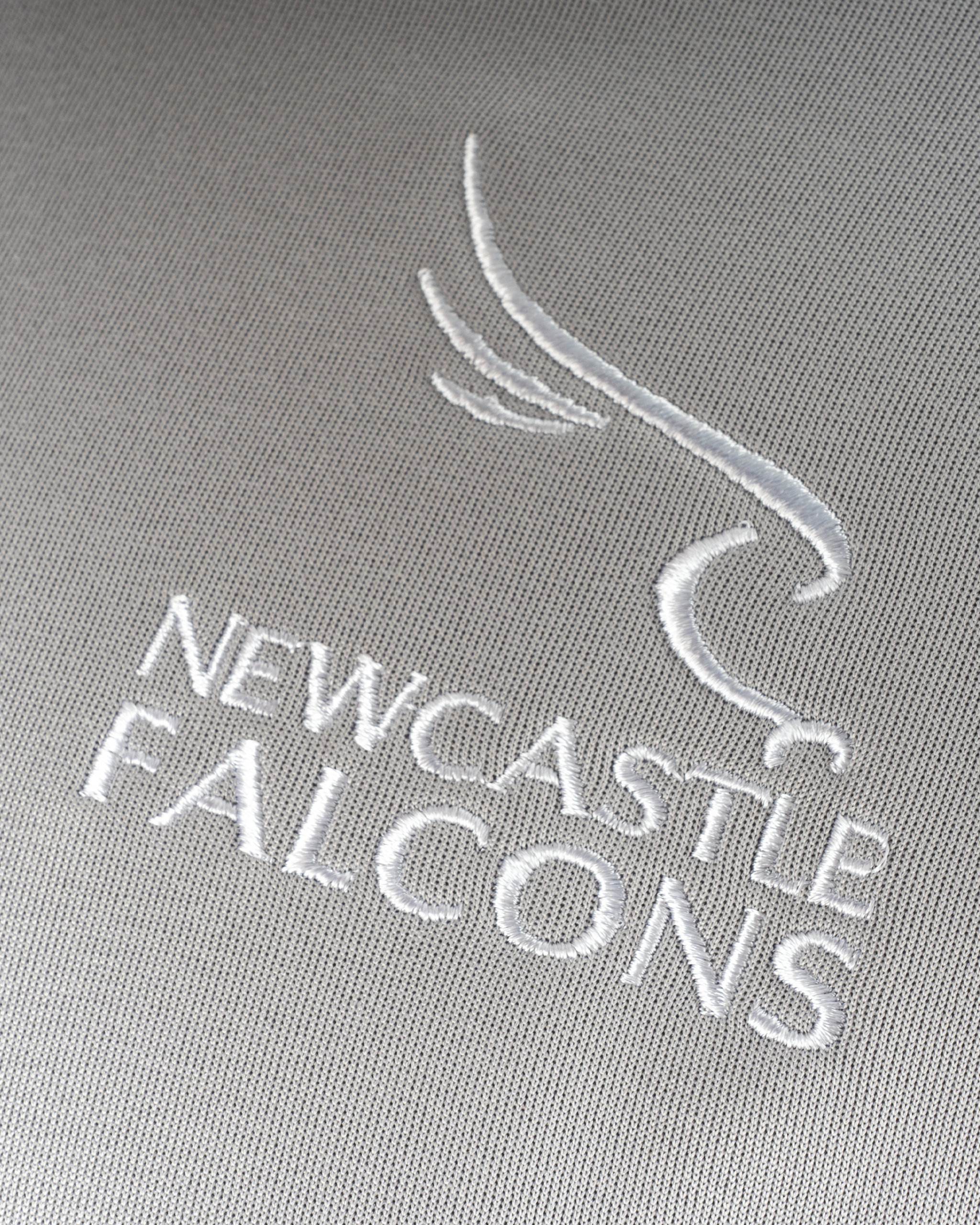Newcastle Falcons 24/25 Training Hoodie-Light Grey