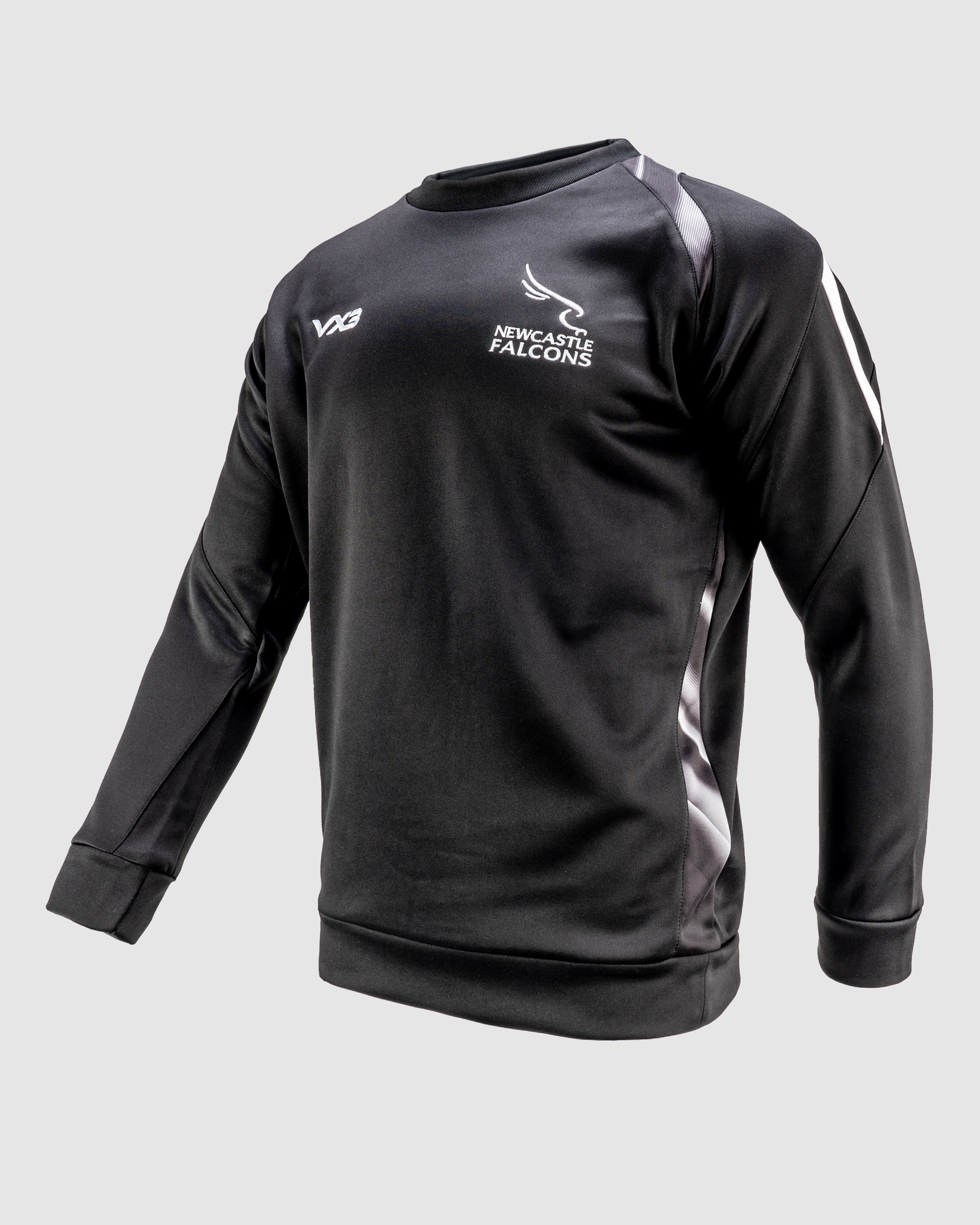 Newcastle Falcons 24/25 Training Sweatshirt-Black