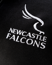 Newcastle Falcons 24/25 Youth Zip Up Hoodie- Black