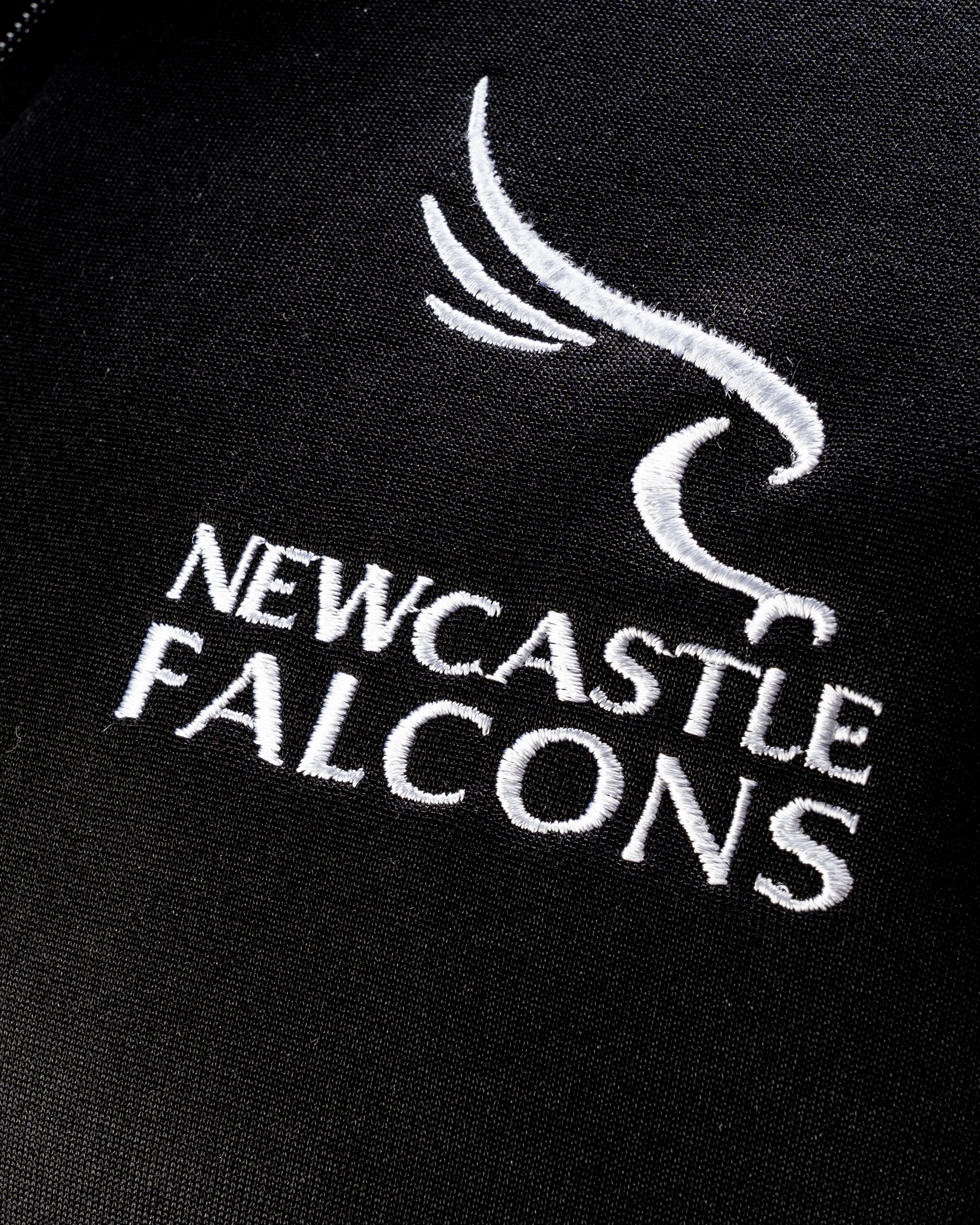 Newcastle Falcons 24/25 Youth Zip Up Hoodie- Black
