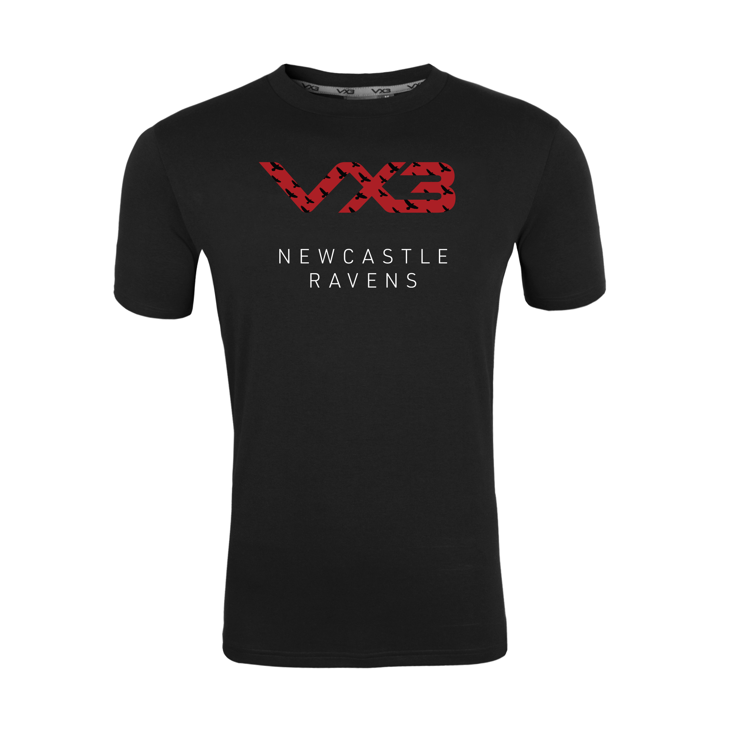 Newcastle Ravens Rugby Club Black Youth Invicta Tee