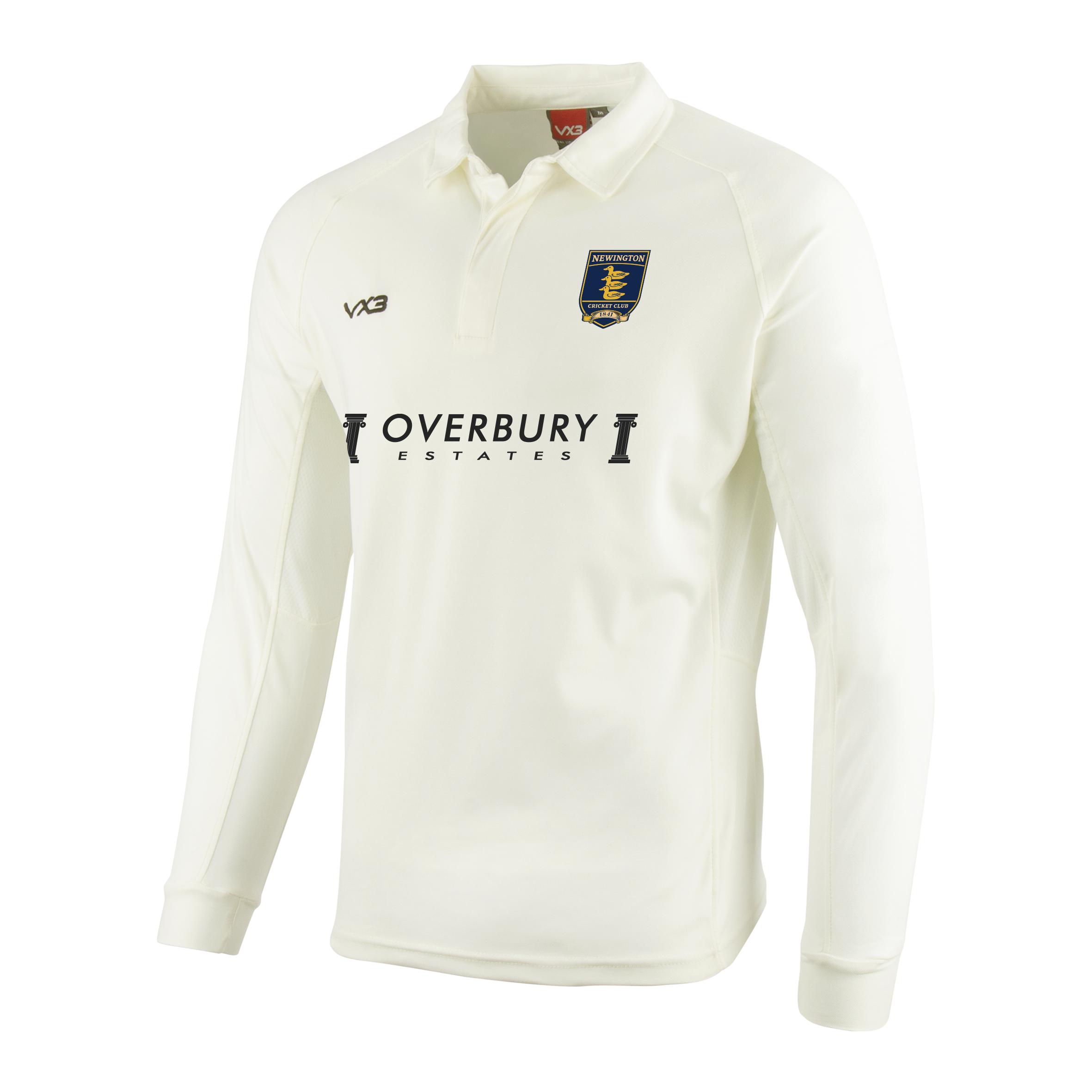 Newington Cricket Club Cricket Whites Long Sleeve Shirt