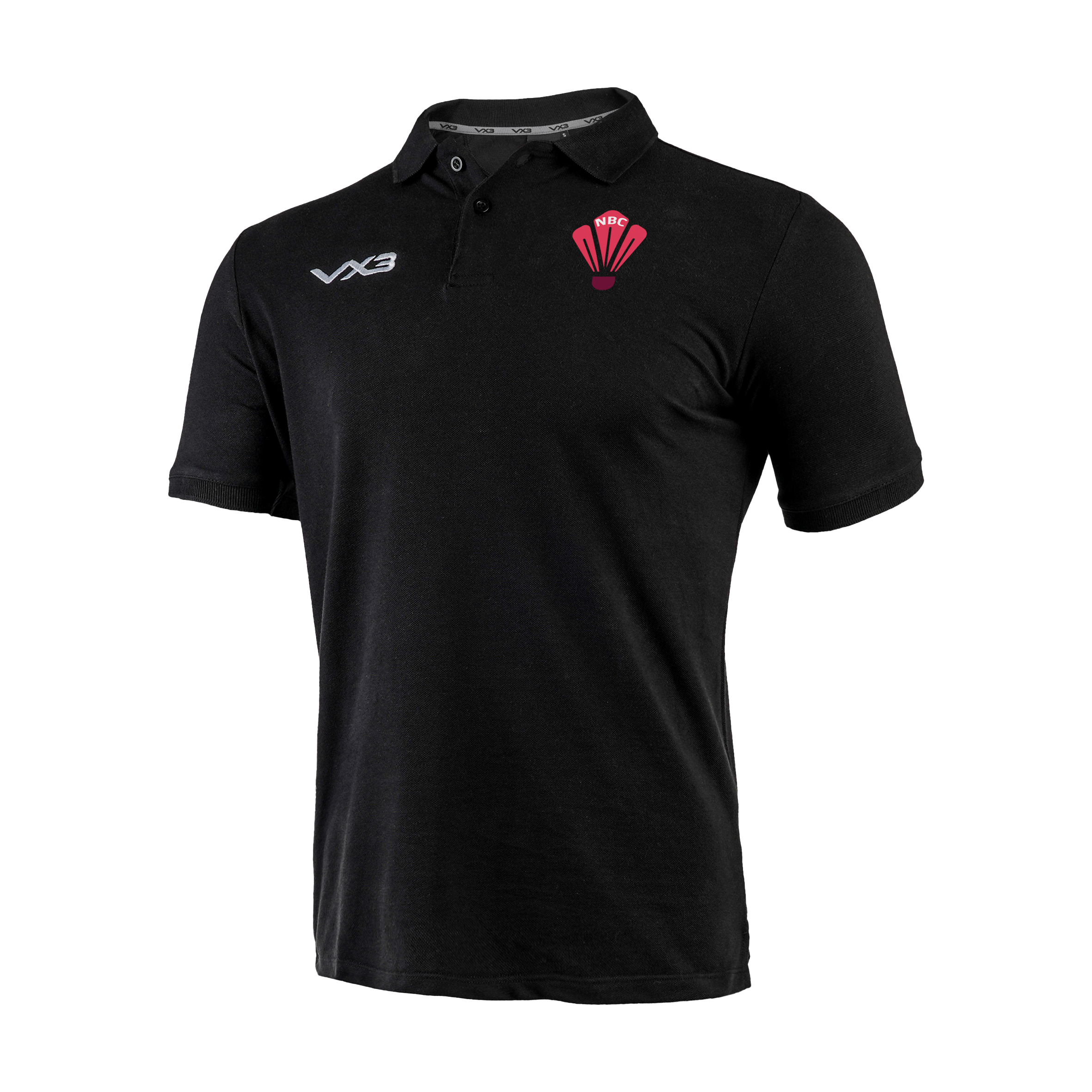 Newport Badminton Black Primus Polo Shirt