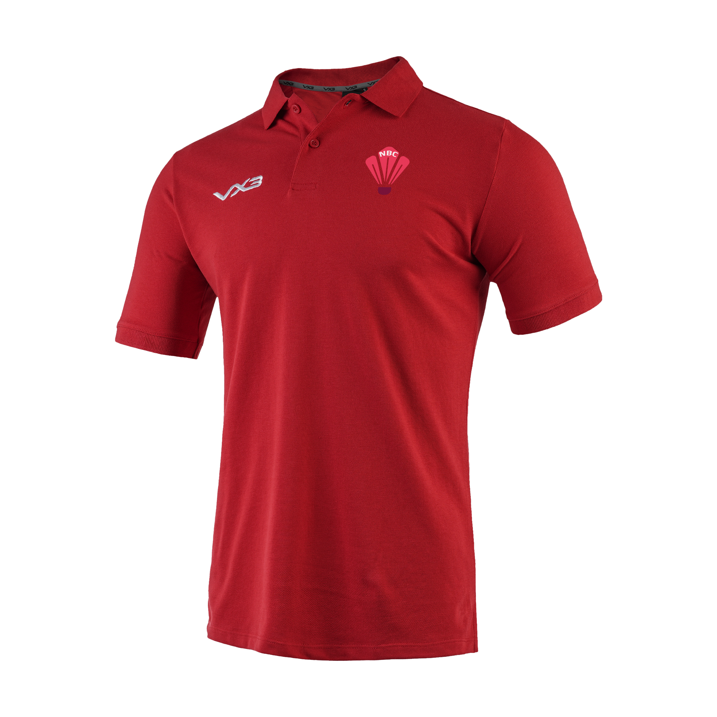 Newport Badminton Red Primus Polo Shirt