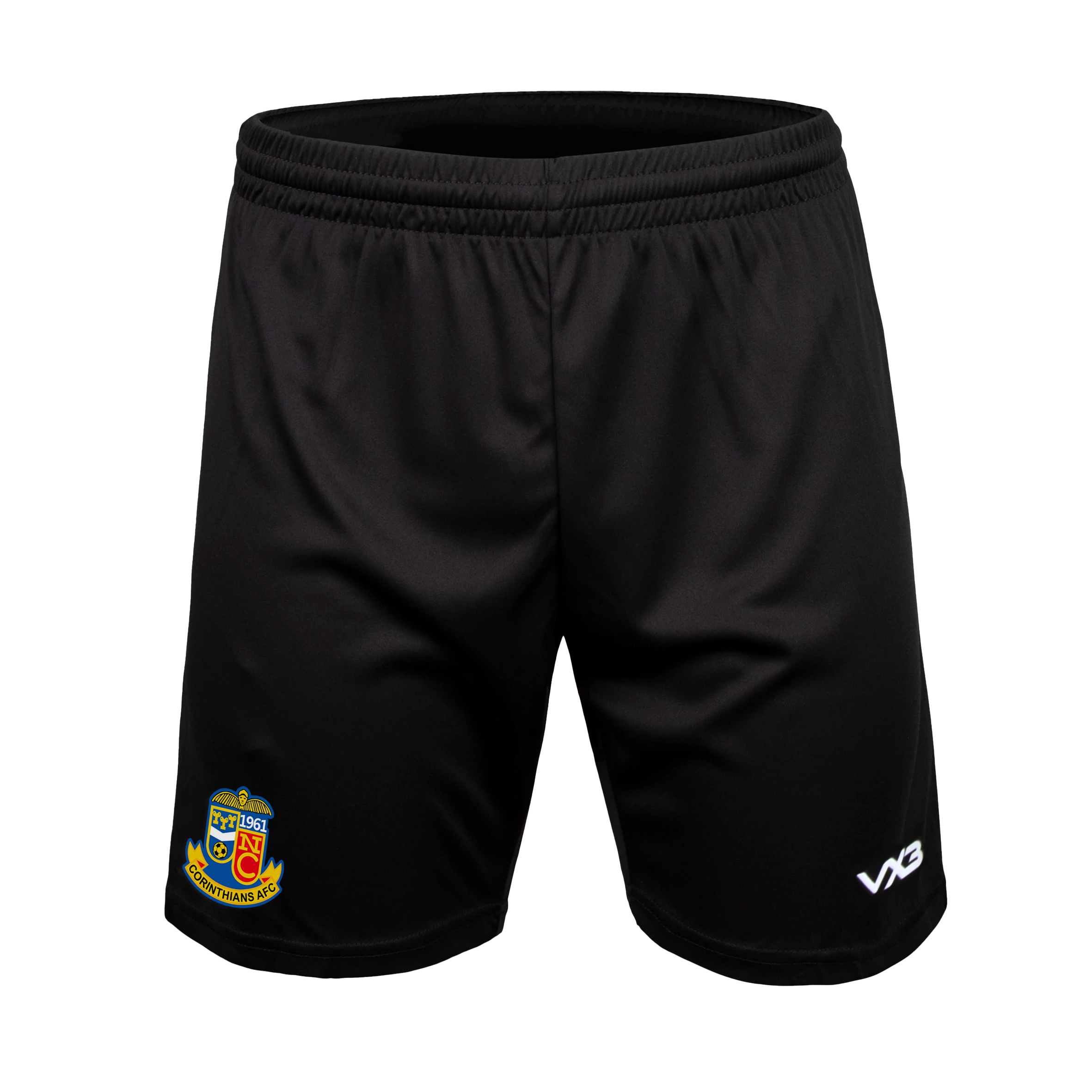 Newport Corinthians FC Tiro Youth Football Shorts Black