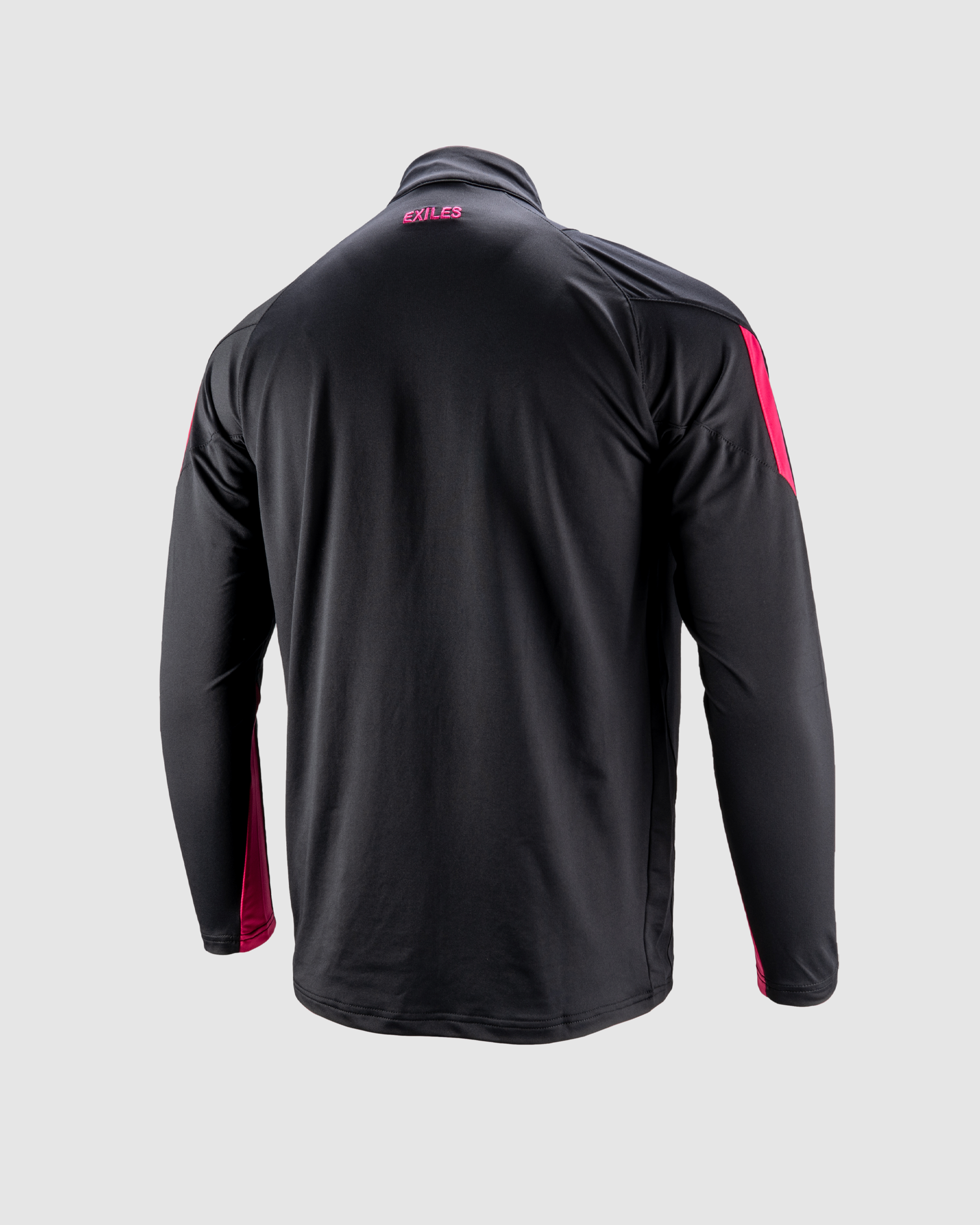 Newport County AFC 24/25 Half Zip Top-Black/Pink