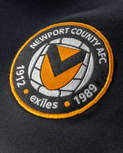 Newport County AFC 24/25 Half Zip Top-Black/White/Amber