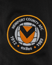 Newport County AFC 24/25 Quadrigo Gym Shorts-Black/Amber/White