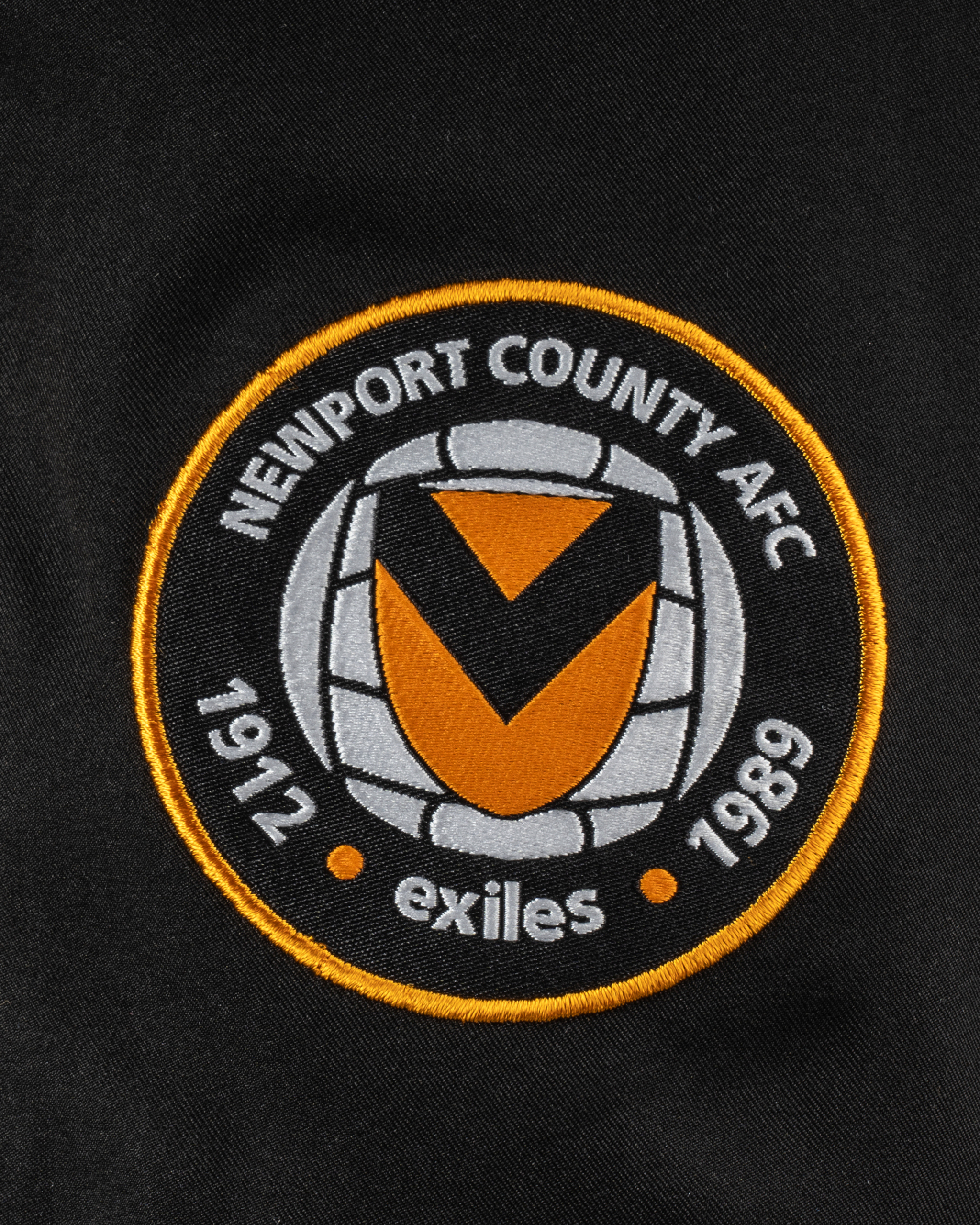 Newport County AFC 24/25 Quadrigo Gym Shorts-Black/Amber/White