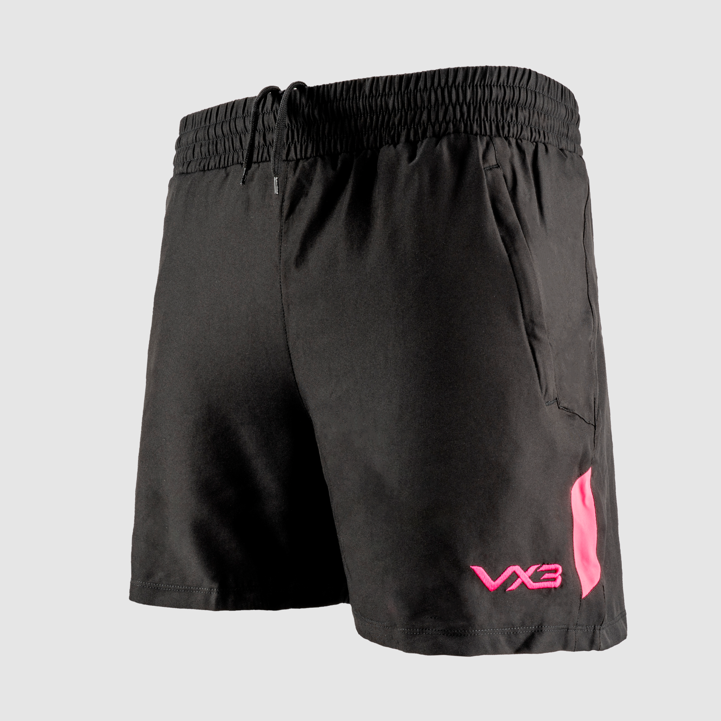 Newport-County-AFC-24-25-Quadrigo-Gym-Shorts-YOUTH-Black-Pink-alt1.png