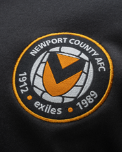 Newport County AFC 24/25 Training Hoodie Black/White/Amber