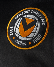 Newport County AFC 24/25 Training Sweatshirt Black/White/Amber
