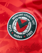 Newport County AFC 24/25 Warm Up Tee Youth-Red/White