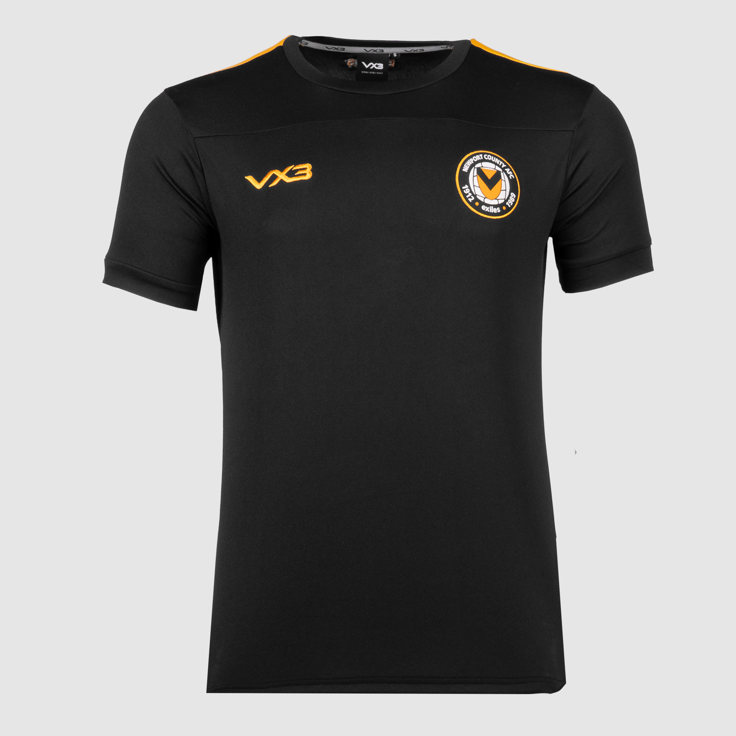 Newport County AFC Elite Training Tee Black/Amber 23/24