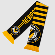 Newport County AFC Scarf Amber Stripes
