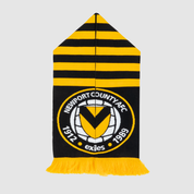 Newport County AFC Scarf Amber Stripes