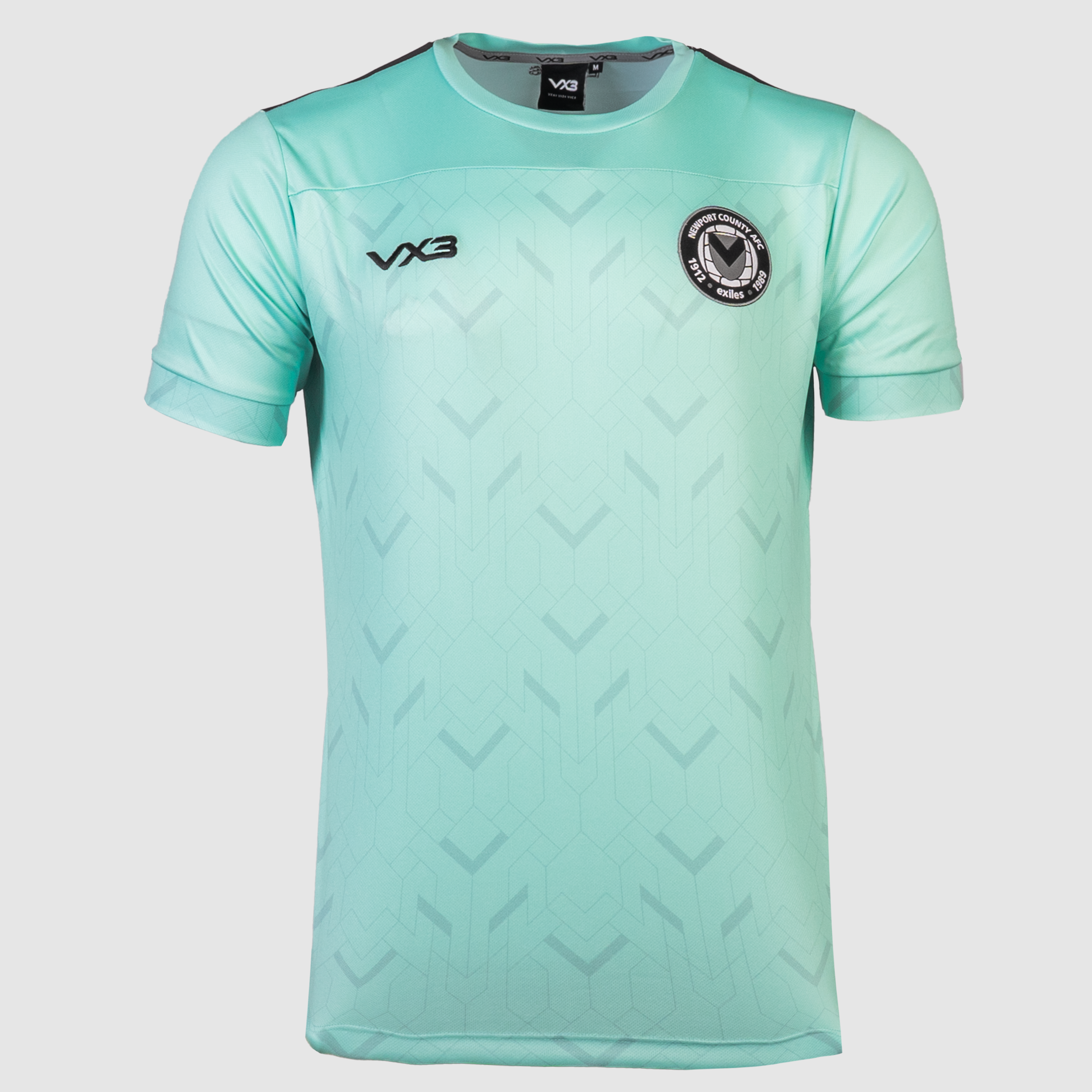 Newport County AFC Elite Travel Tee Mint/Grey/Black 23/24