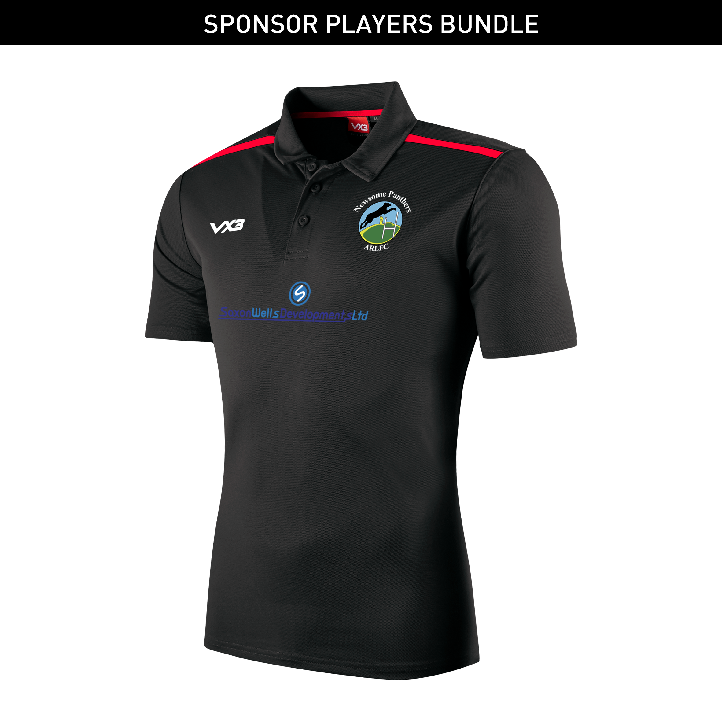 Newsome Panthers Sponsor Player Bundle Fortis Polo