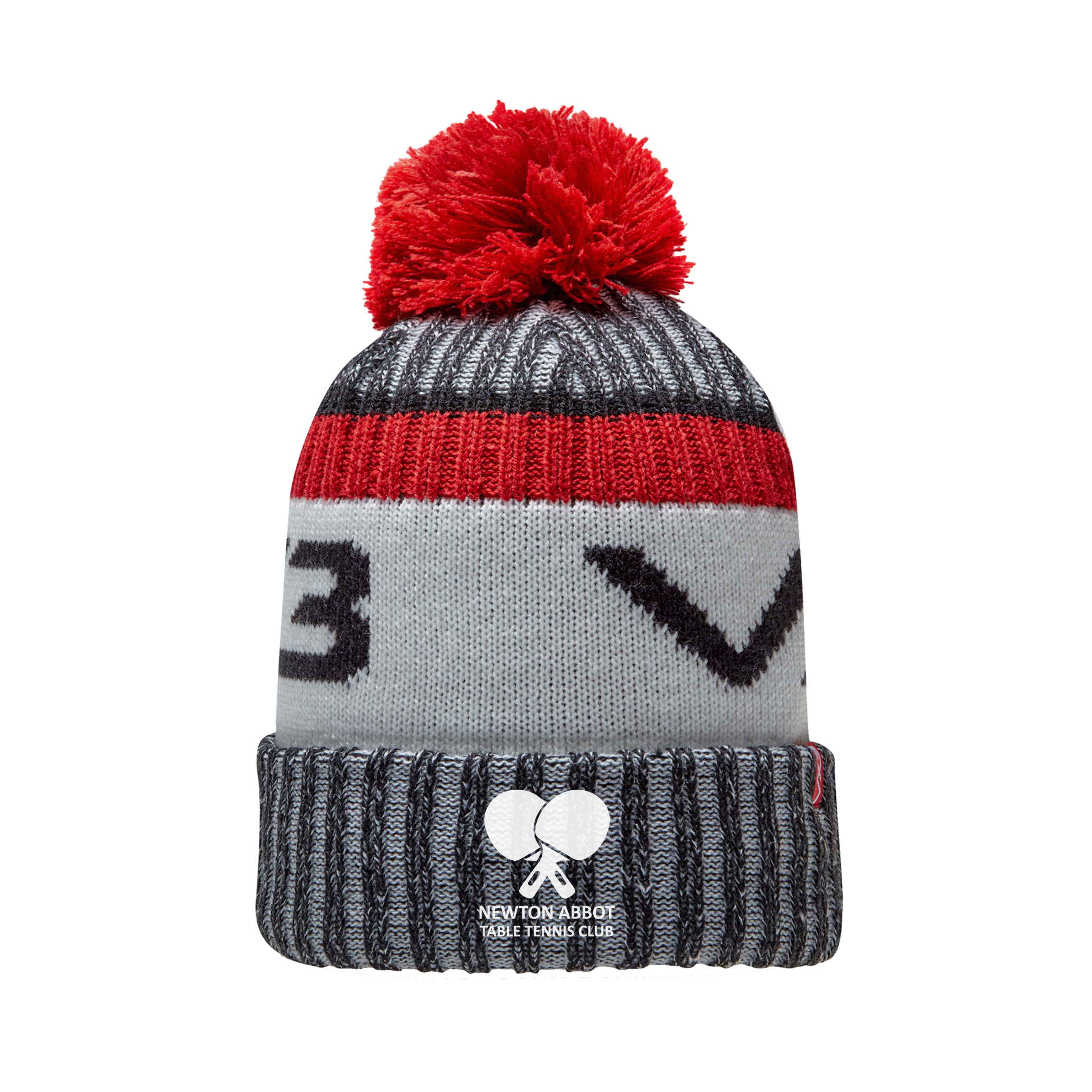 Newton Abbot Table Tennis Fleece-Lined Bobble Hat