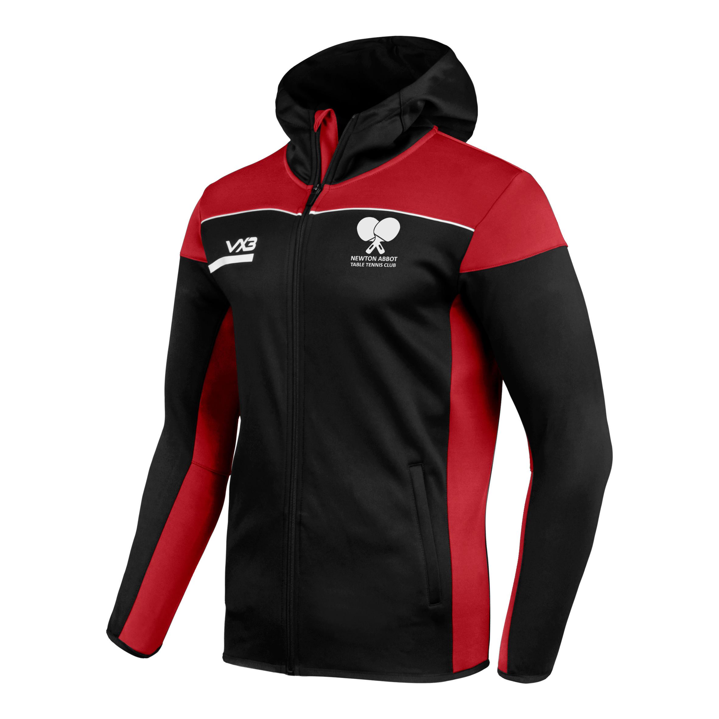 Newton Abbot Table Tennis Black/Red Opus Zoodie Youth