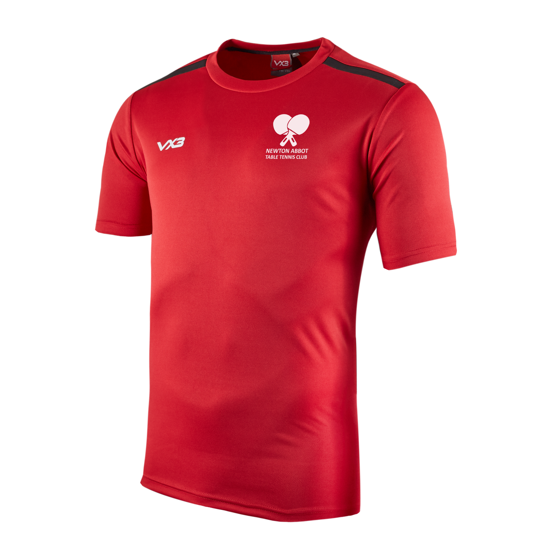 Newton Abbot Table Tennis Red Fortis Tee