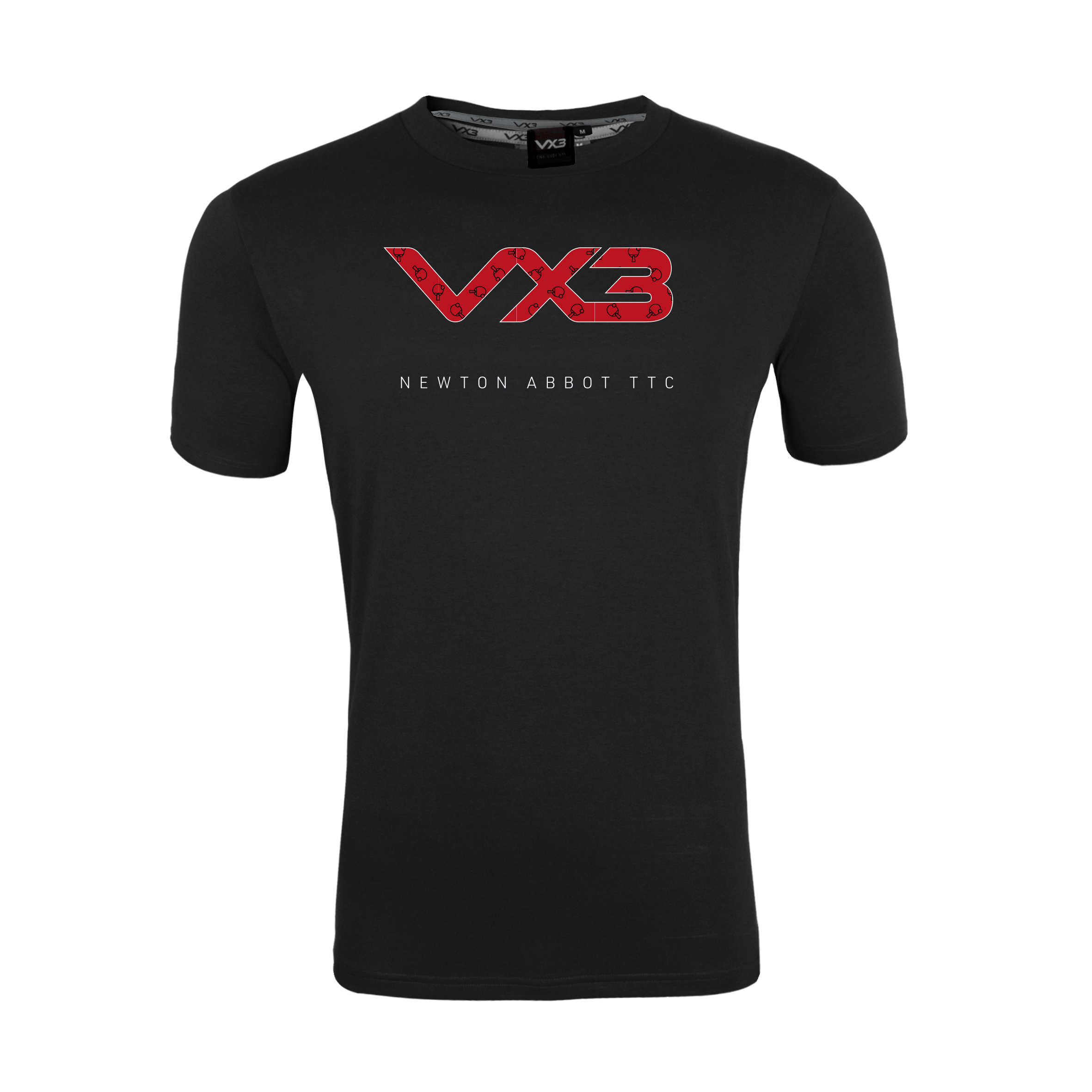 Newton Abbot Table Tennis Black Womens Invicta Club Tee