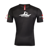 Nofio Gwynedd Performance Black Fortis Tee