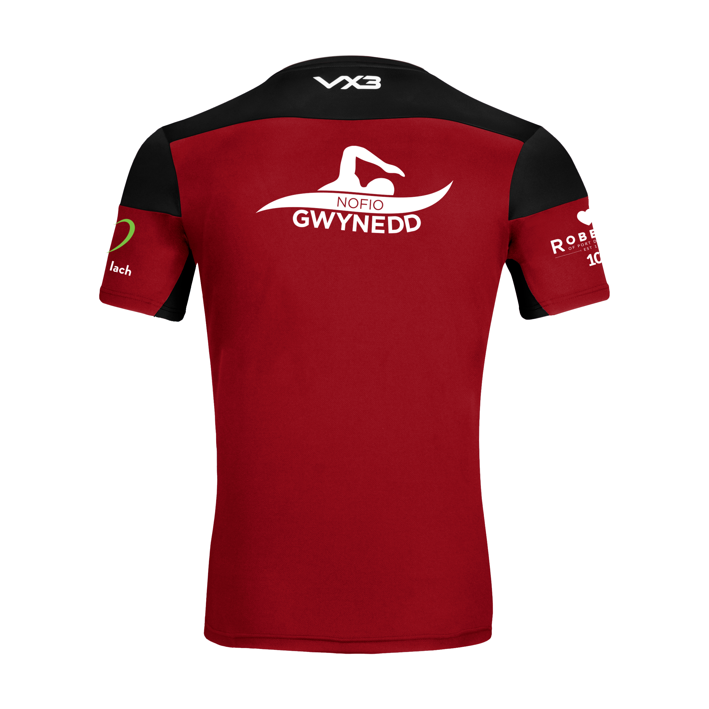 Nofio Gwynedd Performance Red Opus Tee Youth